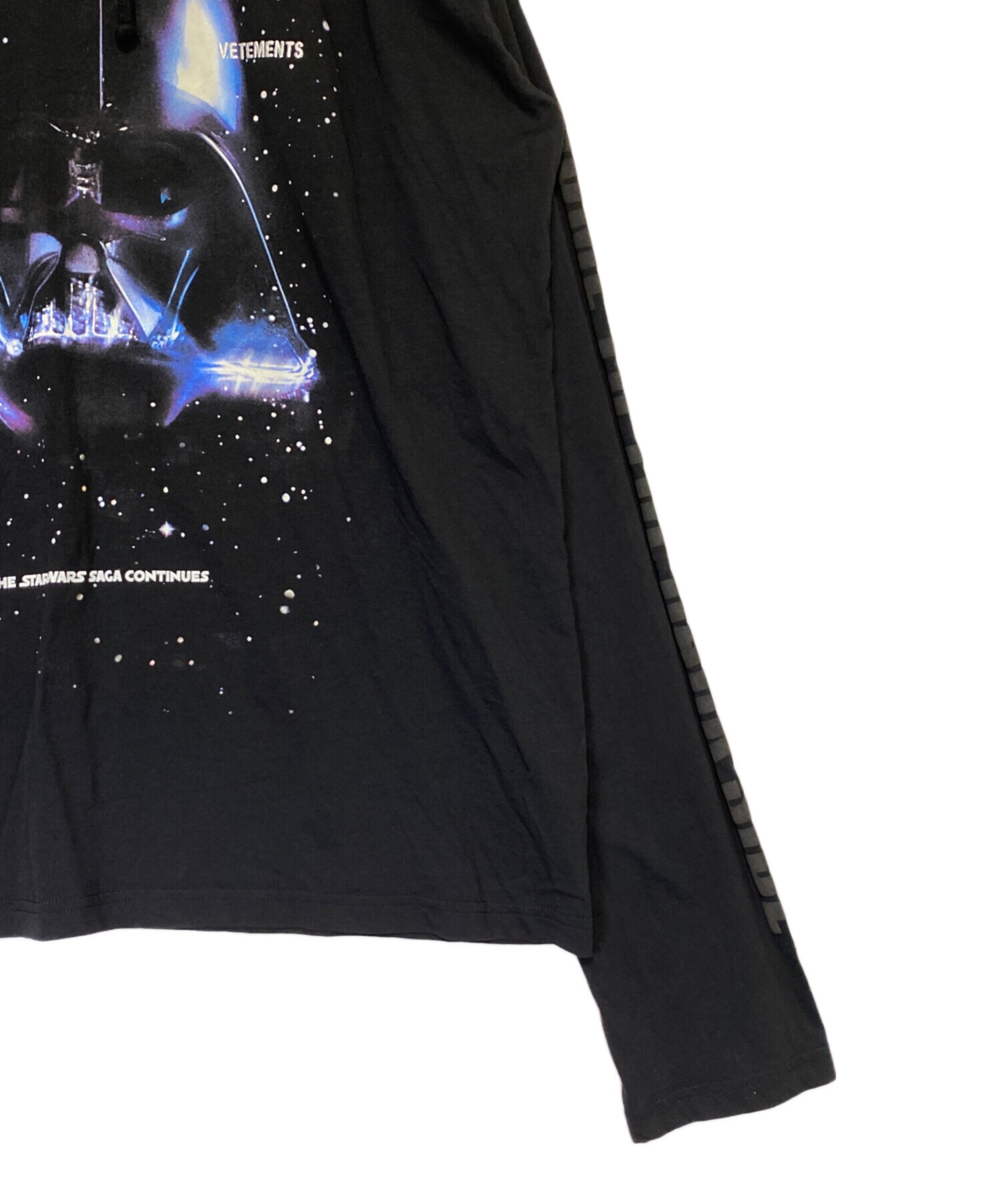 VETEMENTS (ヴェトモン) STAR WARS (スターウォーズ) Darth Vader hoodie ブラック サイズ:M