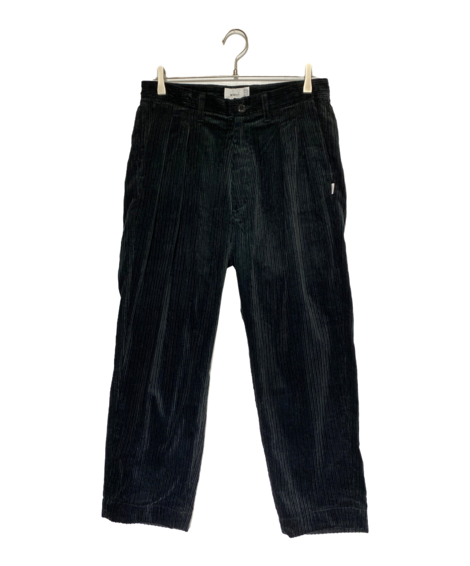 中古・古着通販】WTAPS (ダブルタップス) TUCK 02 CORDUROY TROUSERS ブラック サイズ:1 未使用品｜ブランド・古着通販  トレファク公式【TREFAC FASHION】スマホサイト