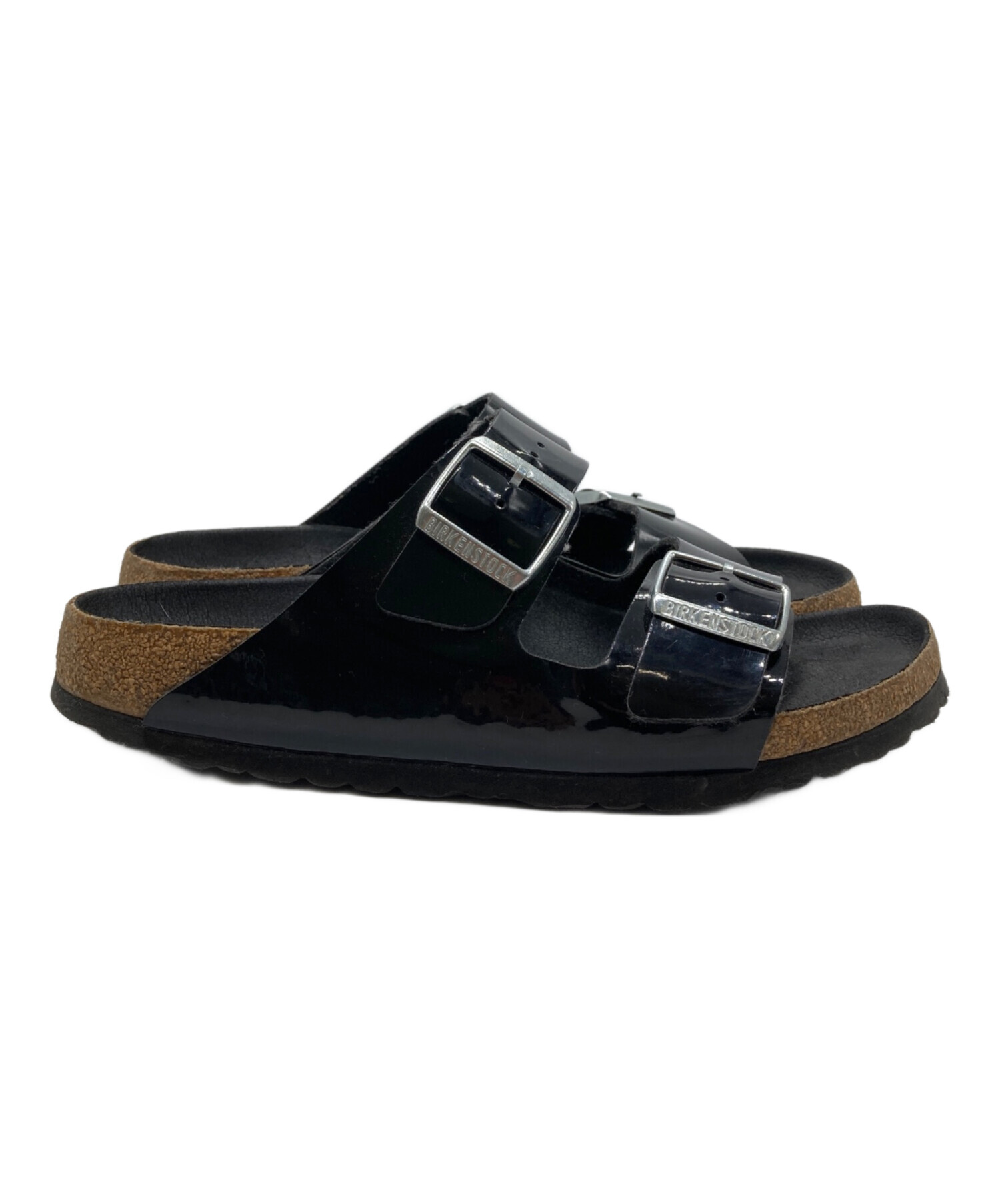 中古・古着通販】BIRKENSTOCK (ビルケンシュトック) エナメルサンダル ブラック サイズ:25.0｜ブランド・古着通販  トレファク公式【TREFAC FASHION】スマホサイト