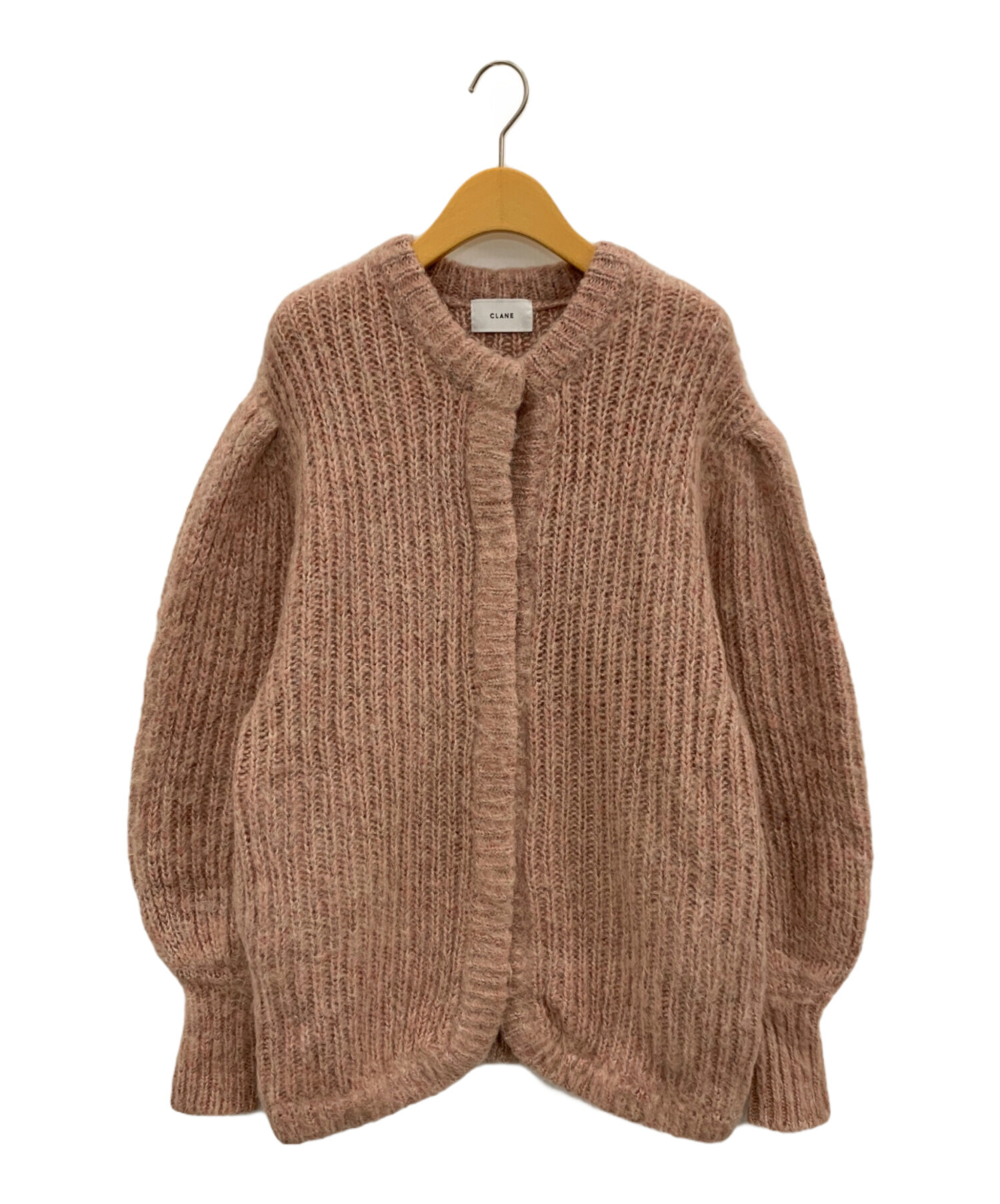 CLANE (クラネ) COLOR MOHAIR SHAGGY CARDIGAN ピンク サイズ:2