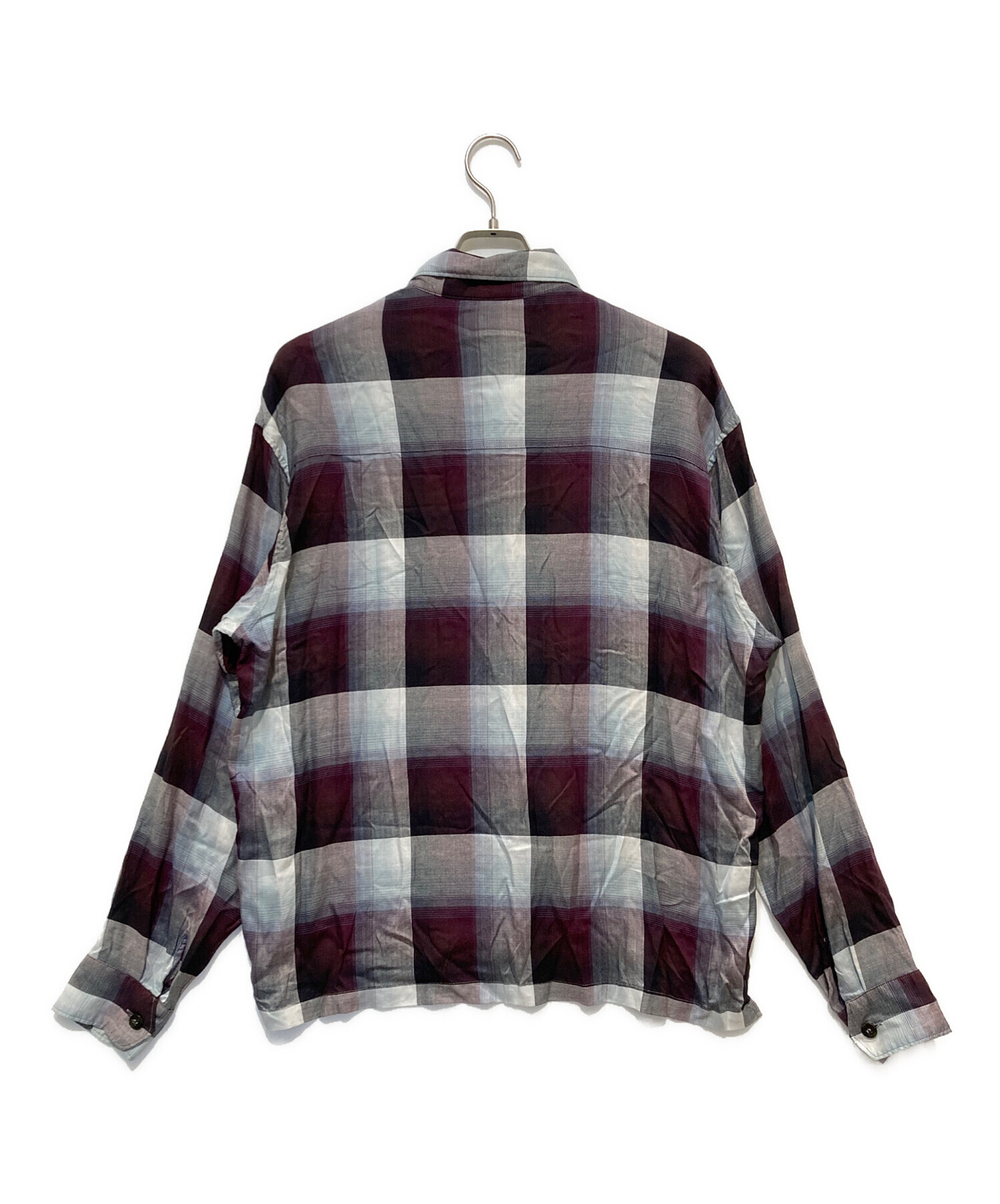 UNUSED (アンユーズド) SUGARHILL (シュガーヒル) Ombre check open collar shirt マルチカラー  サイズ:2