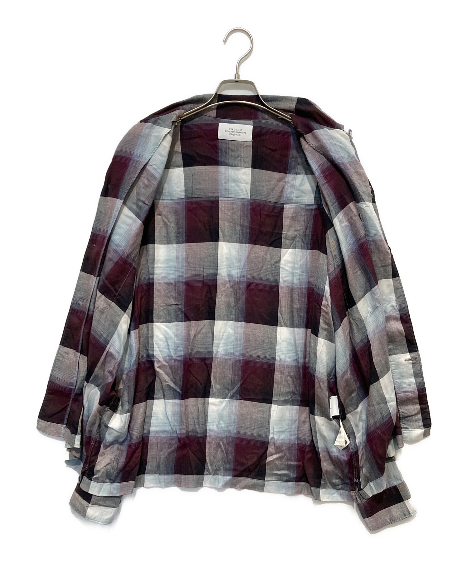 UNUSED (アンユーズド) SUGARHILL (シュガーヒル) Ombre check open collar shirt マルチカラー  サイズ:2