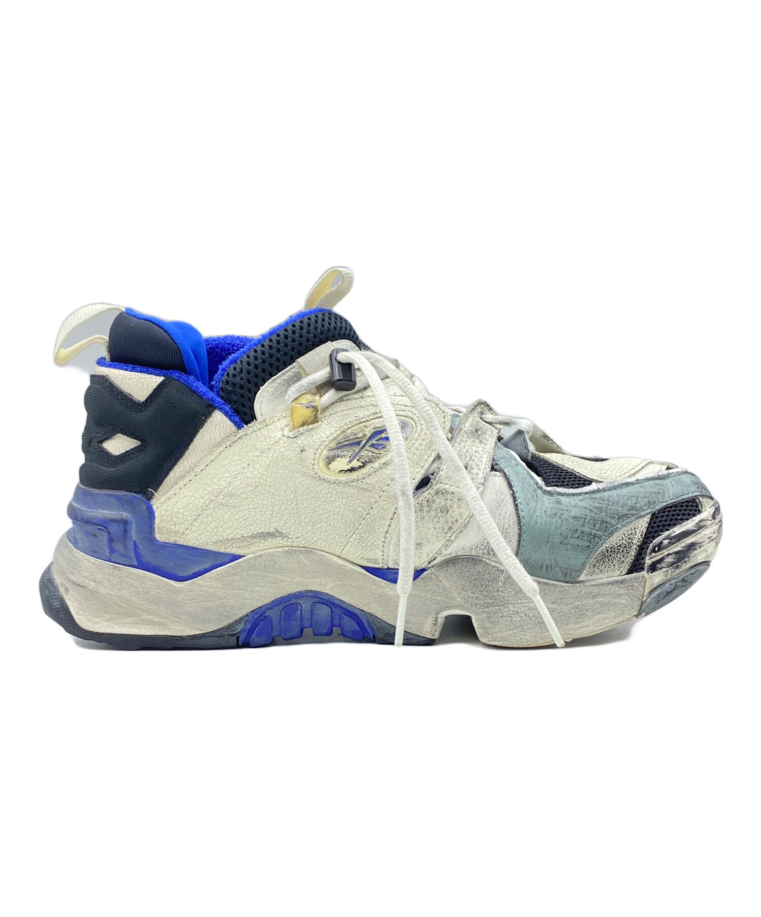 VETEMENTS (ヴェトモン) REEBOK (リーボック) GENETICALLY MODIFIED PUMP ブルー×ホワイト  サイズ:27cm(US9)