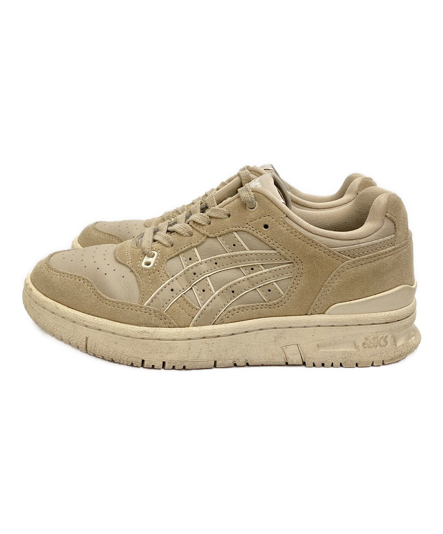 asics (アシックス) ローカットスニーカー ベージュ サイズ:25.0cm