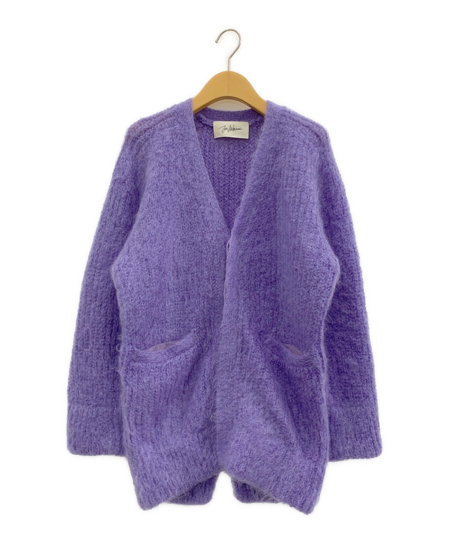 JUN MIKAMI (ジュン ミカミ) Mohair V Neck Cardigan パープル サイズ:-