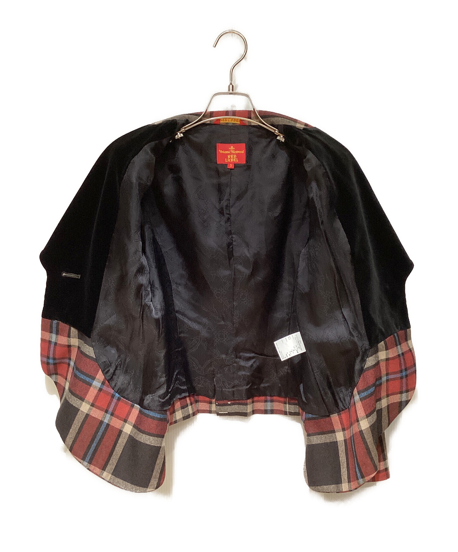 Vivienne Westwood RED LABEL (ヴィヴィアンウエストウッドレッドレーベル) Tartan Check Love Jacket  Setup（タータンチェックラブジャケットセットアップ） レッド サイズ:3