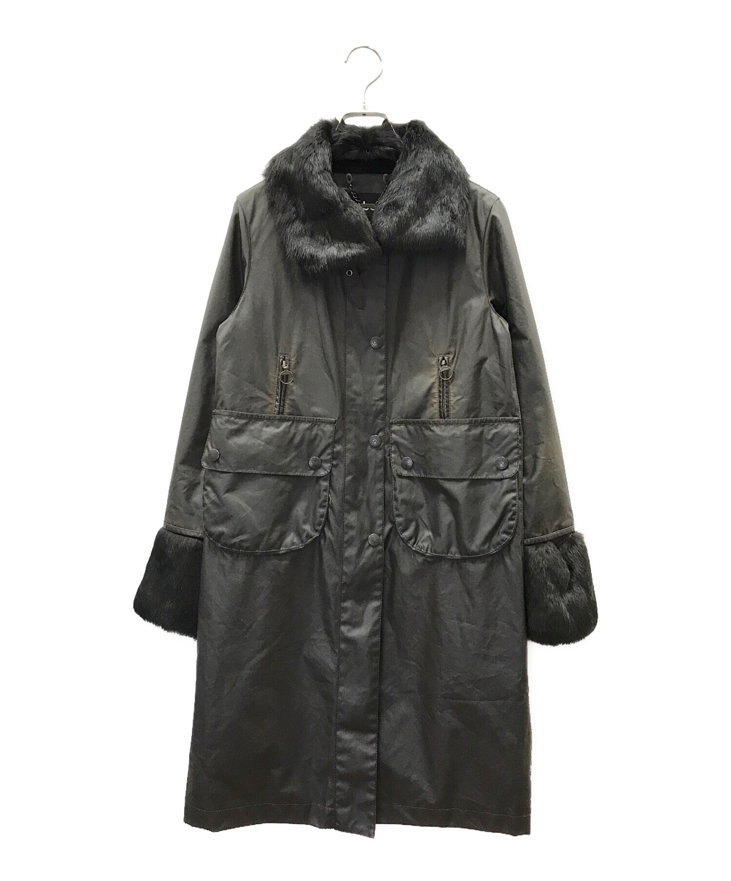 中古・古着通販】Barbour (バブアー) ANYA HINDMARCH (アニヤハインドマーチ) オイルドコート ブラウン  サイズ:UK10｜ブランド・古着通販 トレファク公式【TREFAC FASHION】スマホサイト