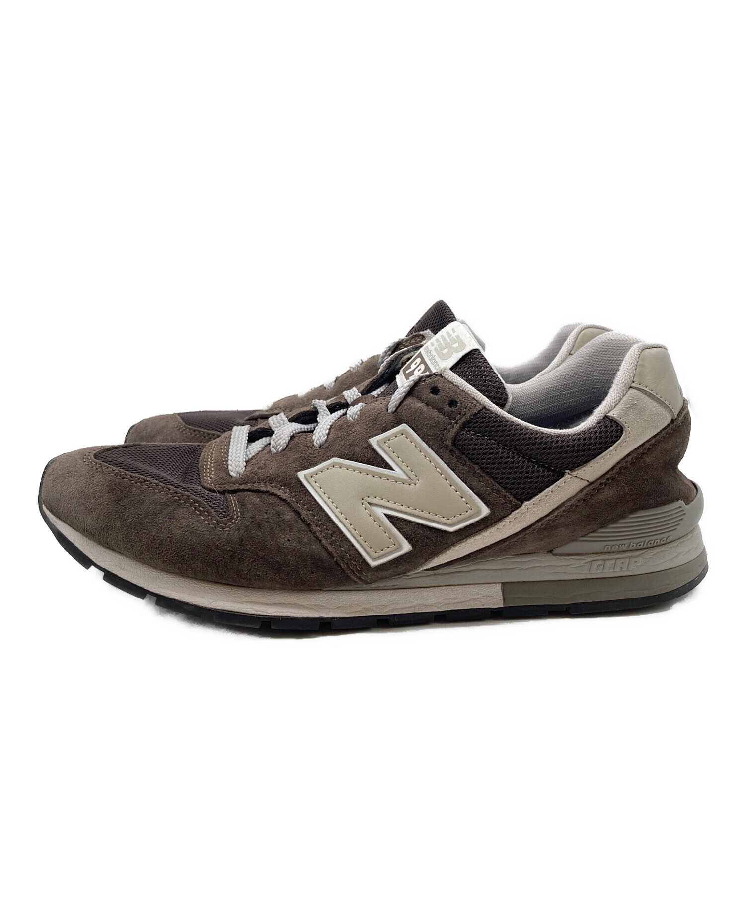 NEW BALANCE (ニューバランス) スニーカー ブラウン サイズ:27