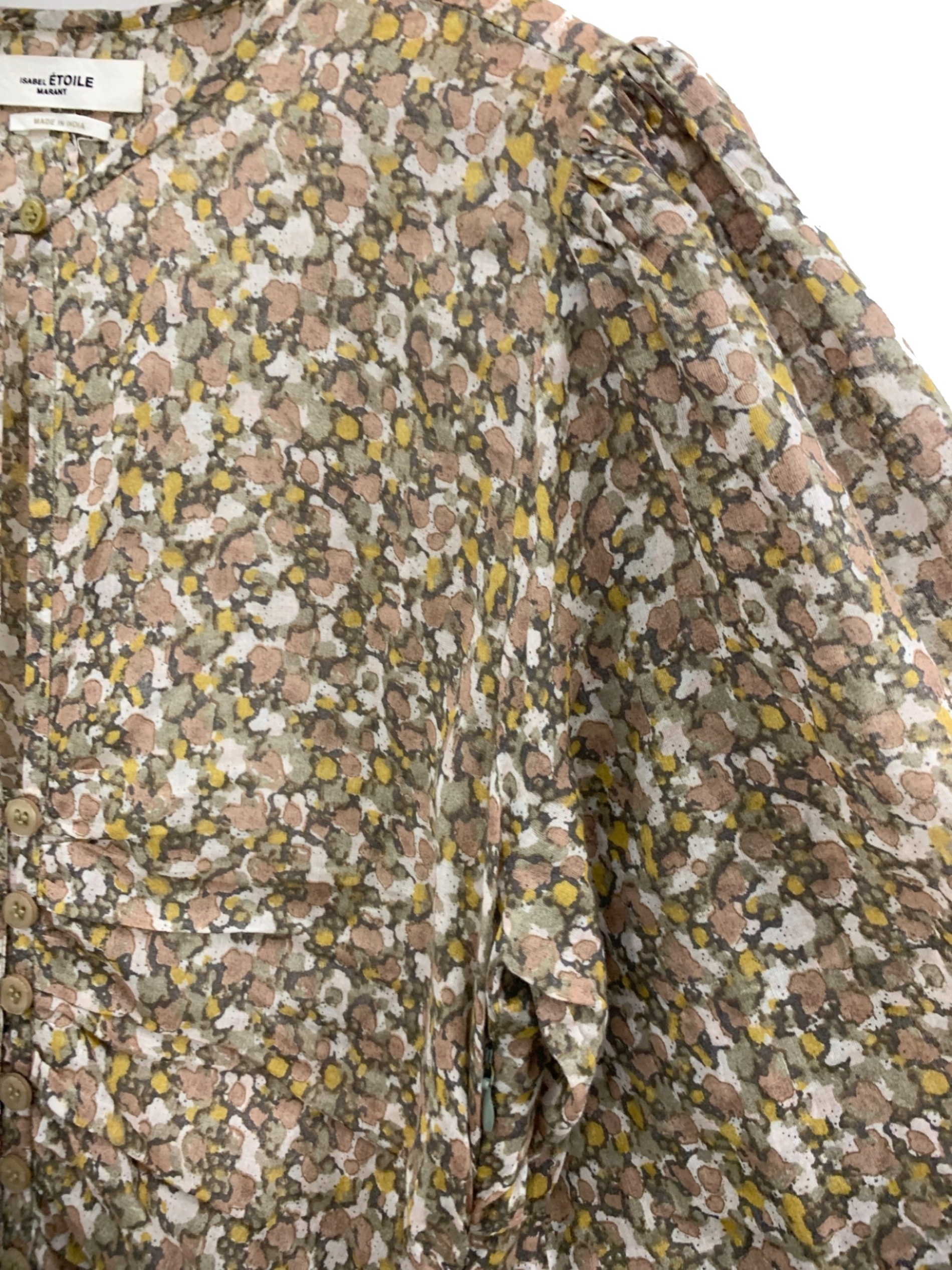 中古・古着通販】ISABEL MARANT ETOILE (イザベルマランエトワール) Larili Floral Mini Dress ブラウン  サイズ:36｜ブランド・古着通販 トレファク公式【TREFAC FASHION】スマホサイト