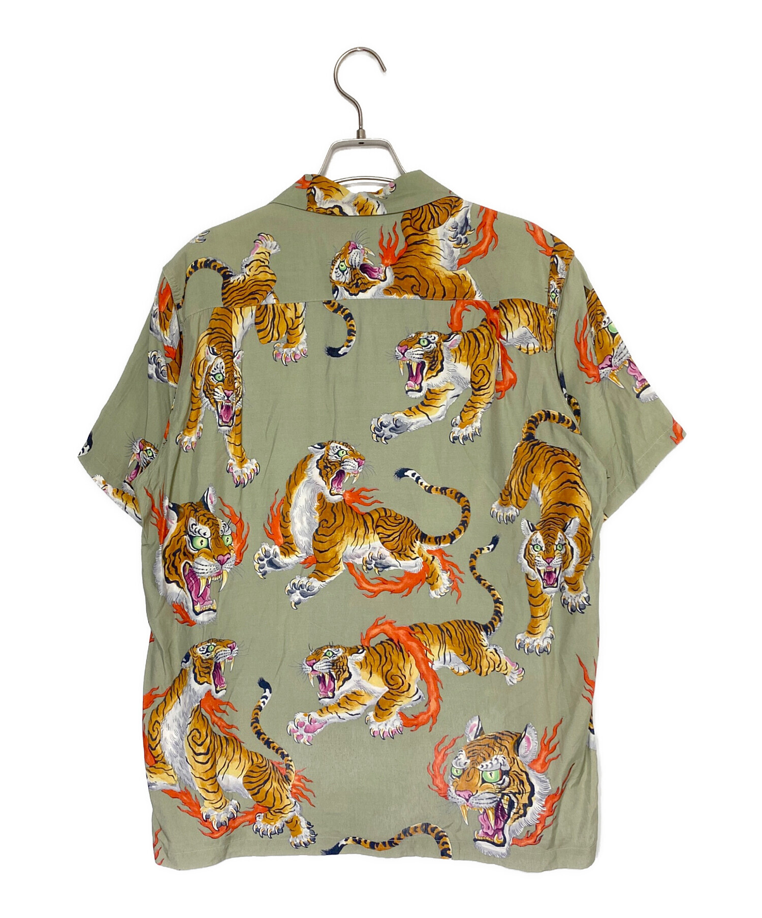 WACKO MARIA (ワコマリア) TIM LEHI (ティム・リーハイ) S/S HAWAIIAN SHIRT オリーブ サイズ:M