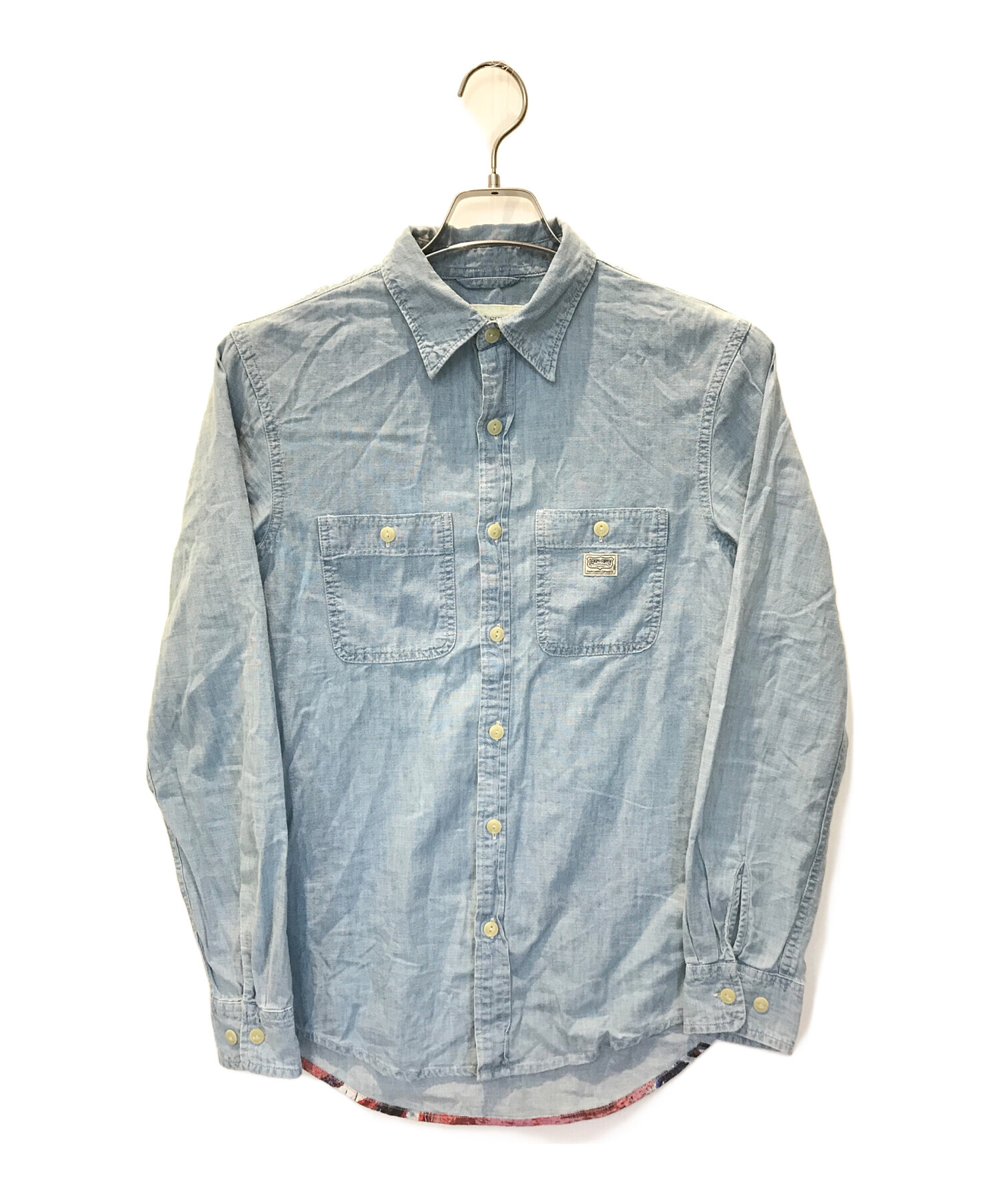 中古・古着通販】Denim & Supply Ralph Lauren (デニム＆サプライ ラルフローレン) インディアンペイントダンガリーシャツ  ブルー サイズ:XS｜ブランド・古着通販 トレファク公式【TREFAC FASHION】スマホサイト