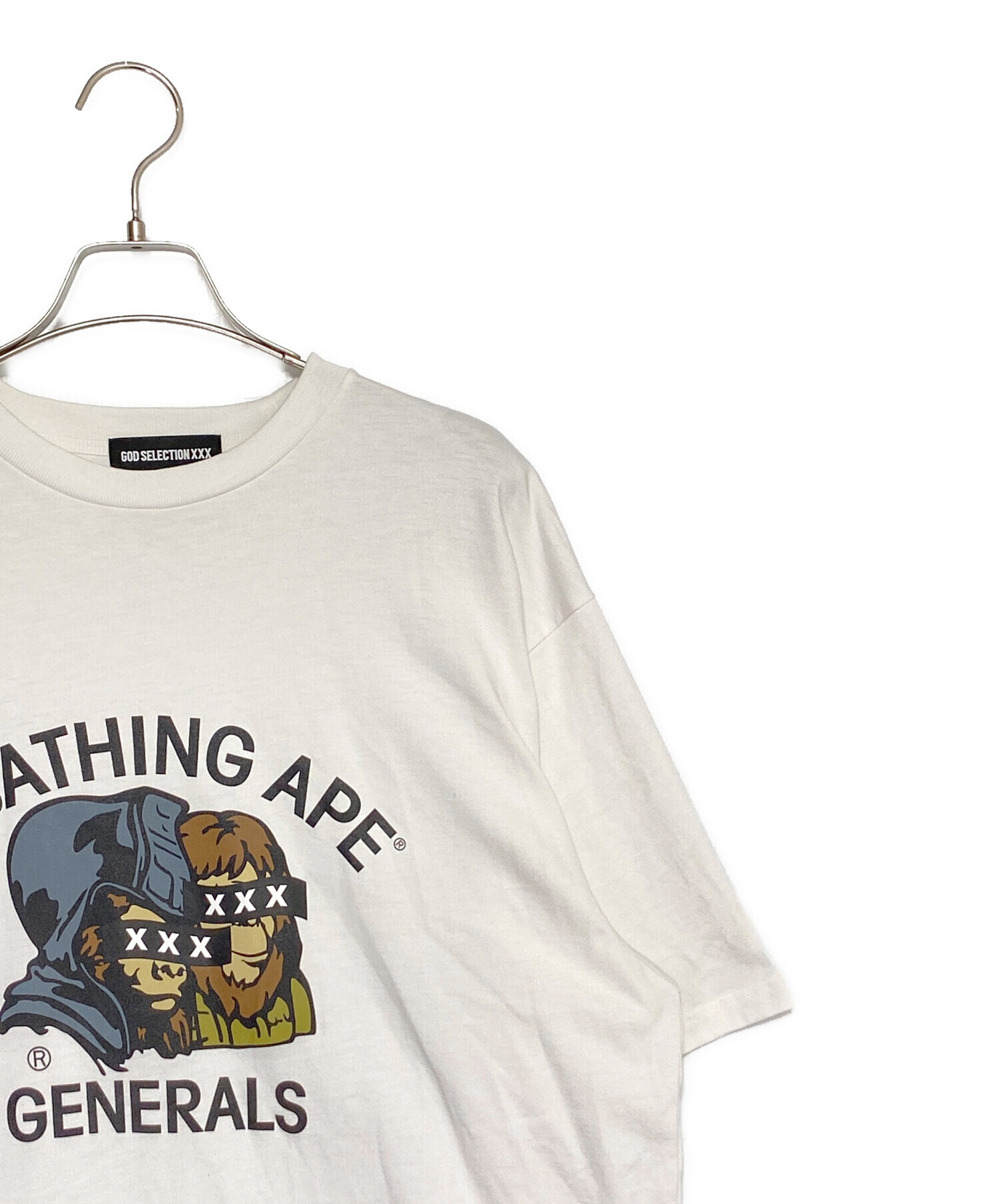 中古・古着通販】GOD SELECTION XXX (ゴッドセレクショントリプルエックス) A BATHING APE (アベイシングエイプ)  General Tee ホワイト サイズ:XL｜ブランド・古着通販 トレファク公式【TREFAC FASHION】スマホサイト