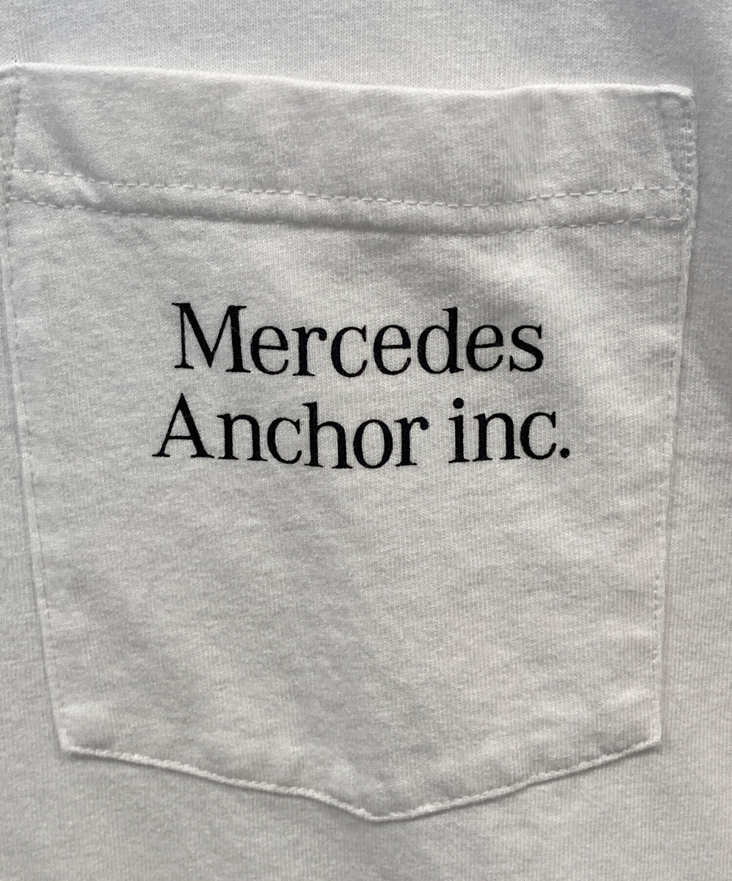 中古・古着通販】MERCEDES ANCHOR INC (メルセデス アンカー インク) ポケットTシャツ ホワイト サイズ:L｜ブランド・古着通販  トレファク公式【TREFAC FASHION】スマホサイト