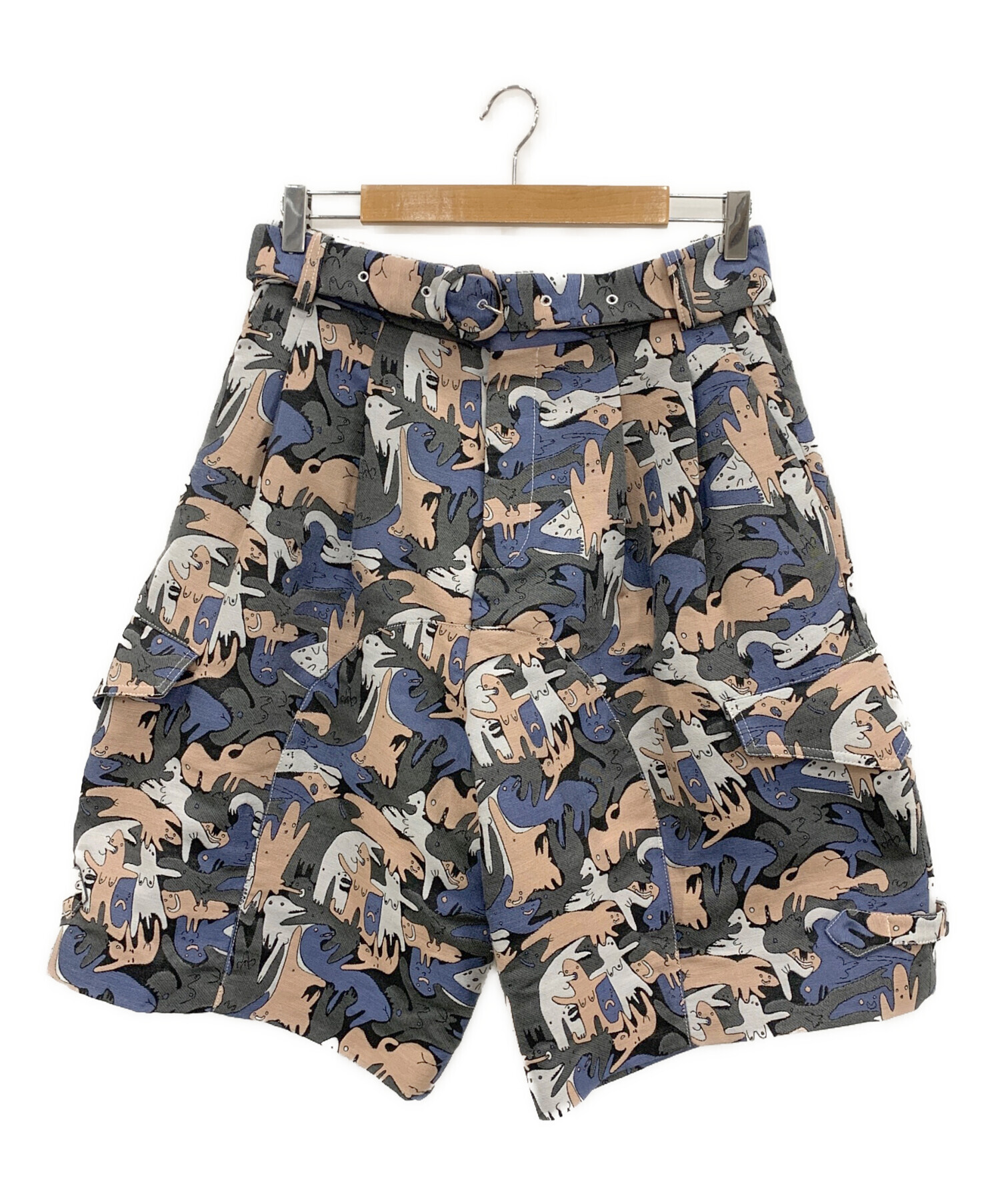 中古・古着通販】CHARLES JEFFREY LOVERBOY (チャールズ ジェフリー ラバーボーイ) Loverboy Multicolor  Army Shorts ブルー サイズ:30｜ブランド・古着通販 トレファク公式【TREFAC FASHION】スマホサイト