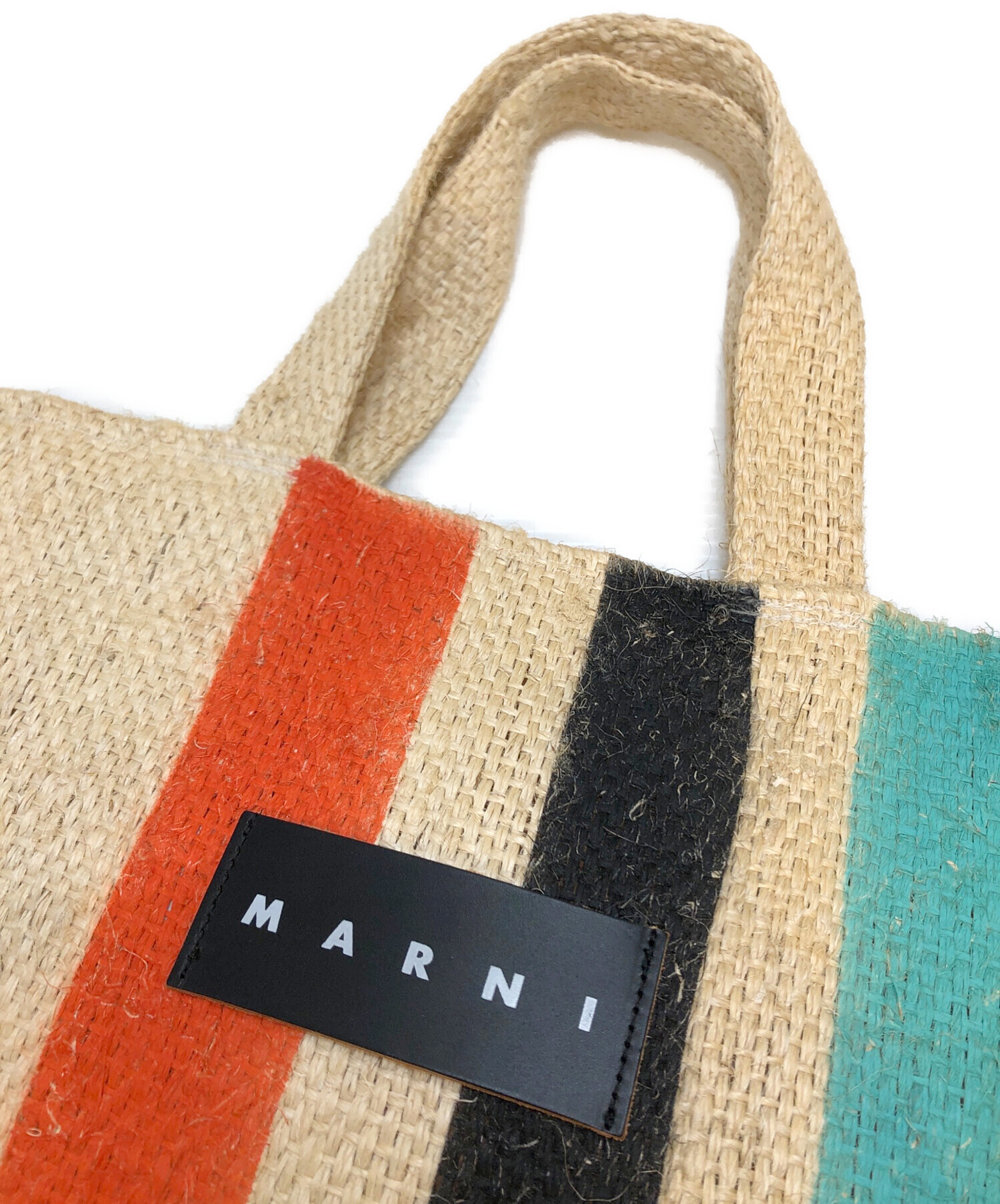 MARNI (マルニ) MARNI MARKET (マルニ マーケット) ストライプカラー/カナパバッグ/ジュートバッグ マルチカラー