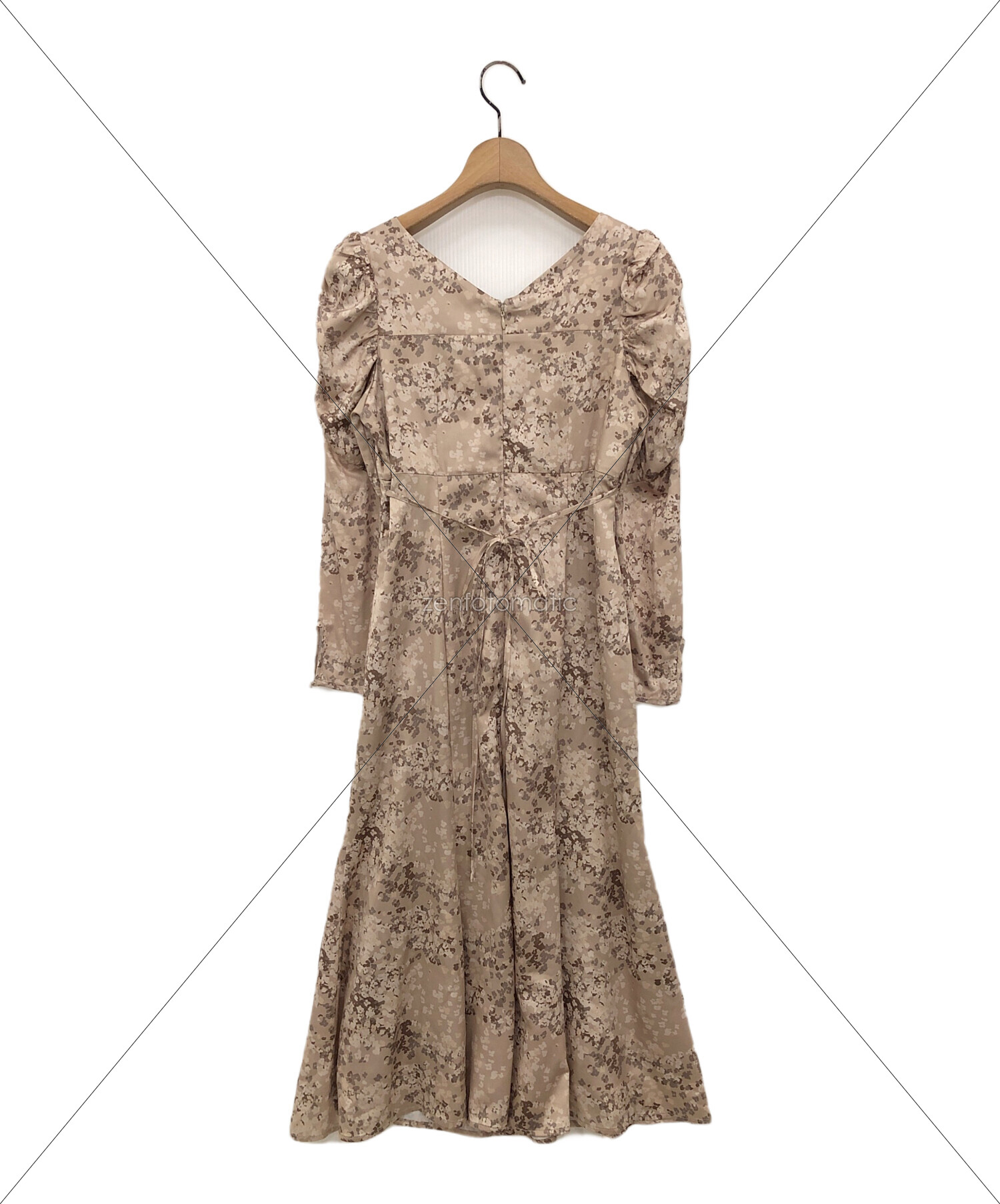 中古・古着通販】HER LIP TO (ハーリップトゥ) Haze Grass Back Ribbon Dress ベージュ  サイズ:S｜ブランド・古着通販 トレファク公式【TREFAC FASHION】スマホサイト