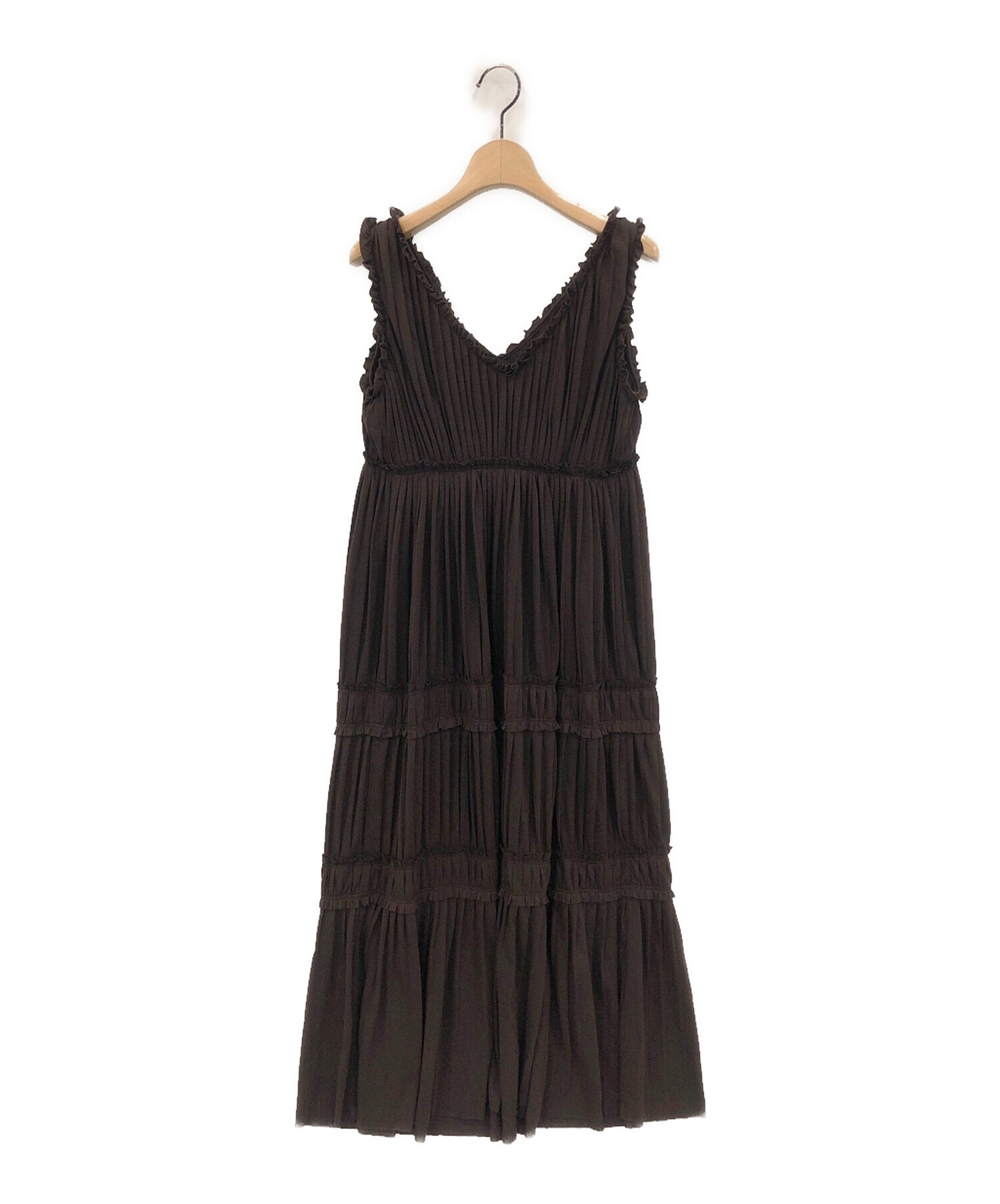 中古・古着通販】Her lip to (ハーリップトゥ) Must Have Summer Dress ブラウン サイズ:S｜ブランド・古着通販  トレファク公式【TREFAC FASHION】スマホサイト