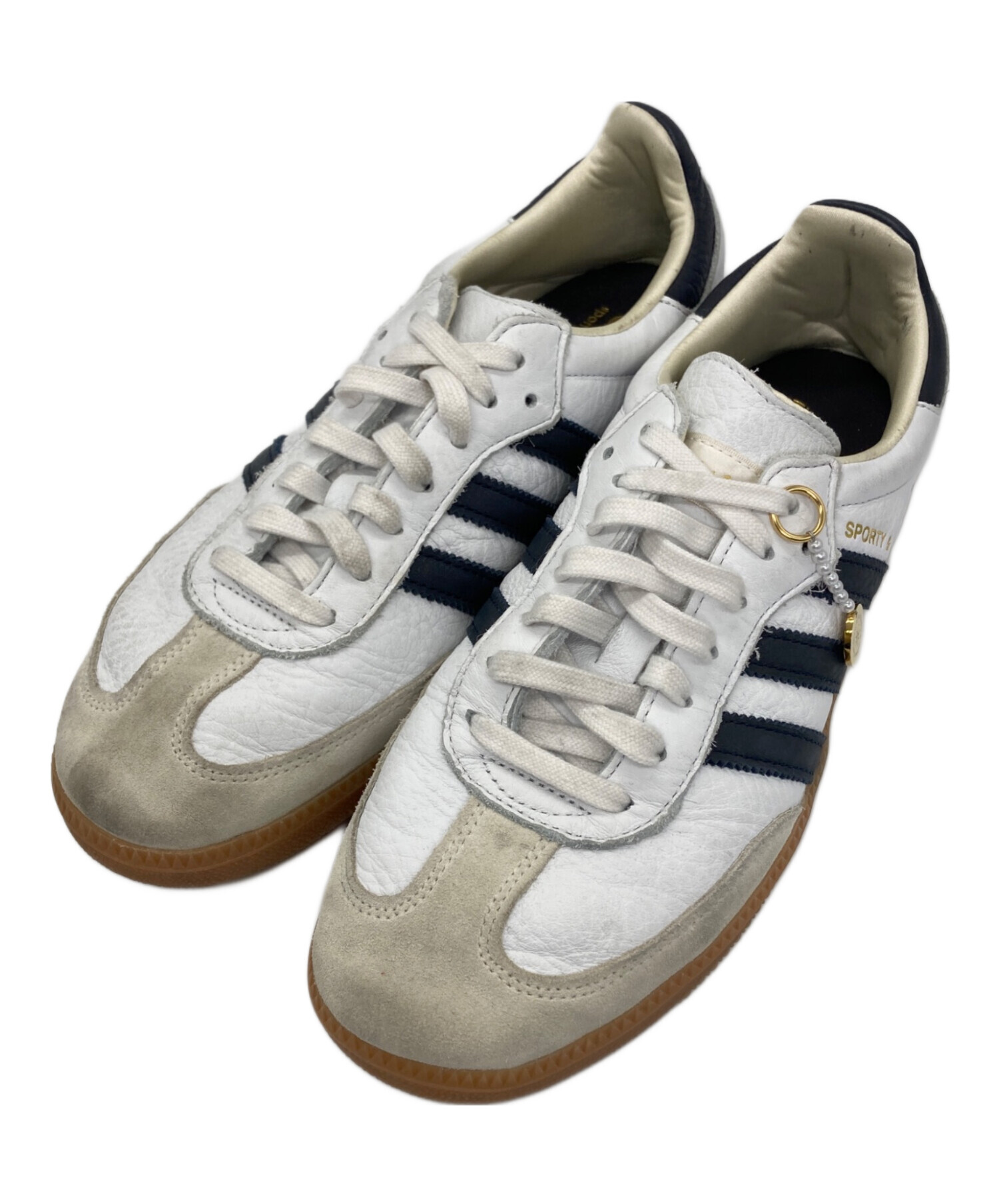 中古・古着通販】adidas (アディダス) Sporty & Rich (スポーティーアンドリッチ) スニーカー ホワイト×ネイビー  サイズ:27｜ブランド・古着通販 トレファク公式【TREFAC FASHION】スマホサイト