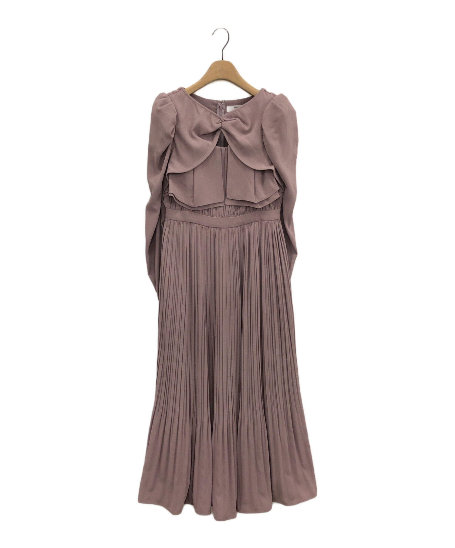 中古・古着通販】Her lip to (ハーリップトゥ) La Rochelle Pleated Dress モーヴピンク  サイズ:M｜ブランド・古着通販 トレファク公式【TREFAC FASHION】スマホサイト