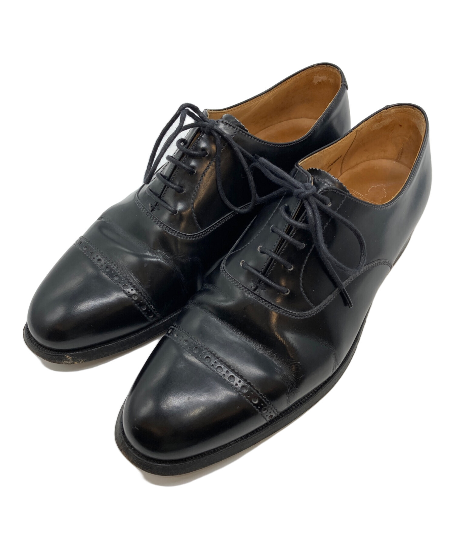 Crockett & Jones (クロケット＆ジョーンズ) ストレートチップシューズ ブラック サイズ:7