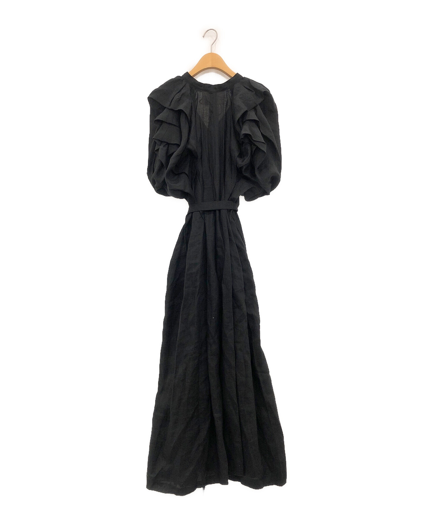 中古・古着通販】MYLAN (マイラン) Volume Sleeve Maxi Dress ブラック サイズ:F｜ブランド・古着通販  トレファク公式【TREFAC FASHION】スマホサイト