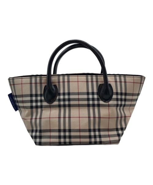 中古・古着通販】BURBERRY BLUE LABEL (バーバリーブルーレーベル) ノヴァチェック ナイロンミニトートバッグ  ベージュ｜ブランド・古着通販 トレファク公式【TREFAC FASHION】スマホサイト