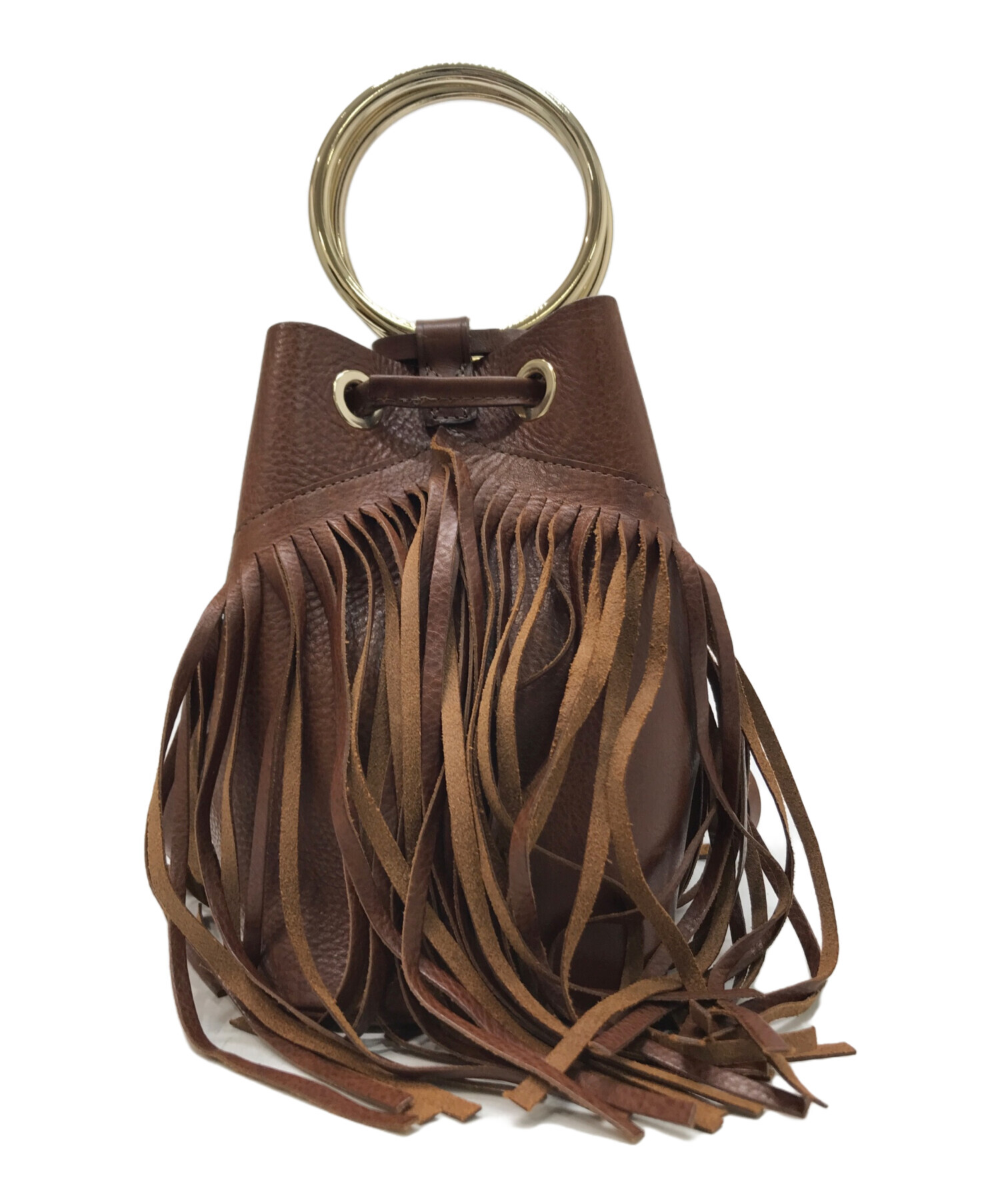 中古・古着通販】MAISON BOINET (メゾン ボワネ) FRINGE RING BAG ブラウン｜ブランド・古着通販  トレファク公式【TREFAC FASHION】スマホサイト