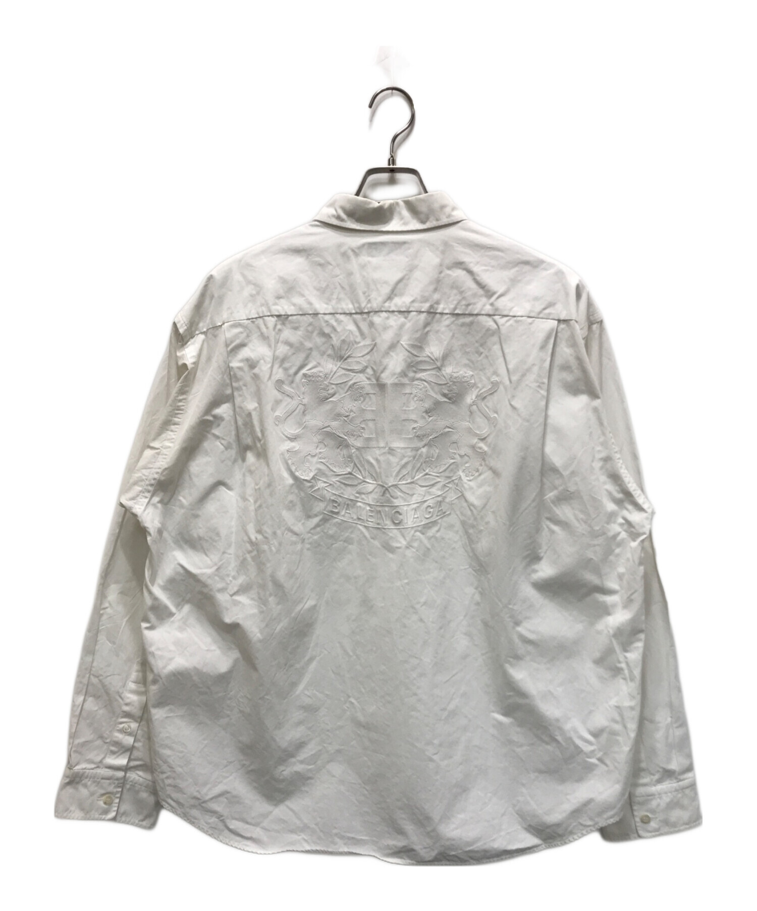 中古・古着通販】BALENCIAGA (バレンシアガ) L/S Large Fit Shirt ホワイト サイズ:38｜ブランド・古着通販  トレファク公式【TREFAC FASHION】スマホサイト