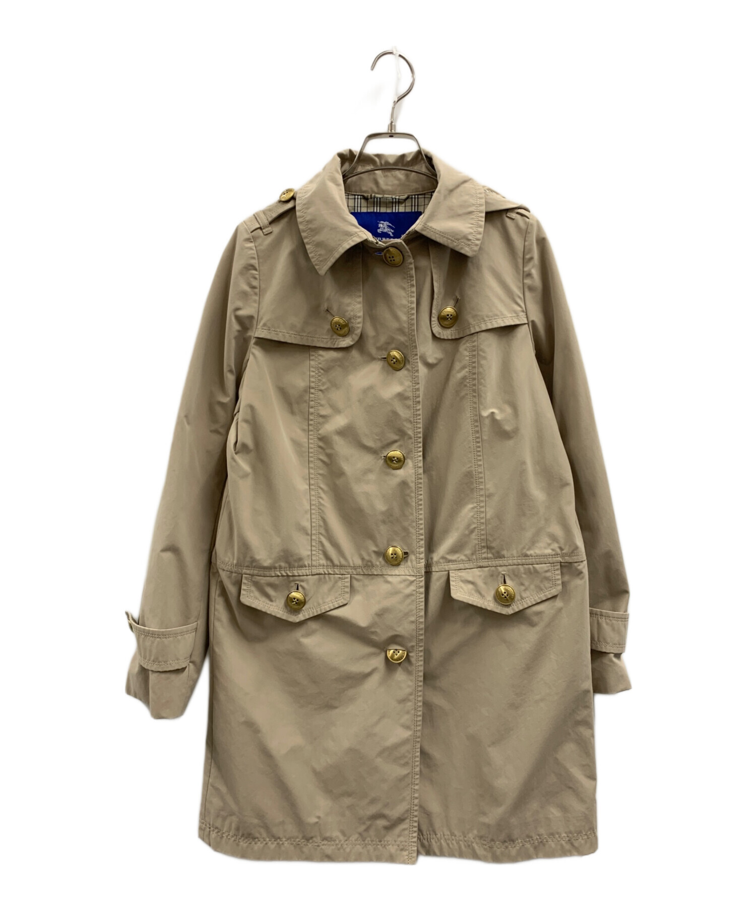 中古・古着通販】BURBERRY BLUE LABEL (バーバリーブルーレーベル) トレンチコート ベージュ サイズ:38｜ブランド・古着通販  トレファク公式【TREFAC FASHION】スマホサイト