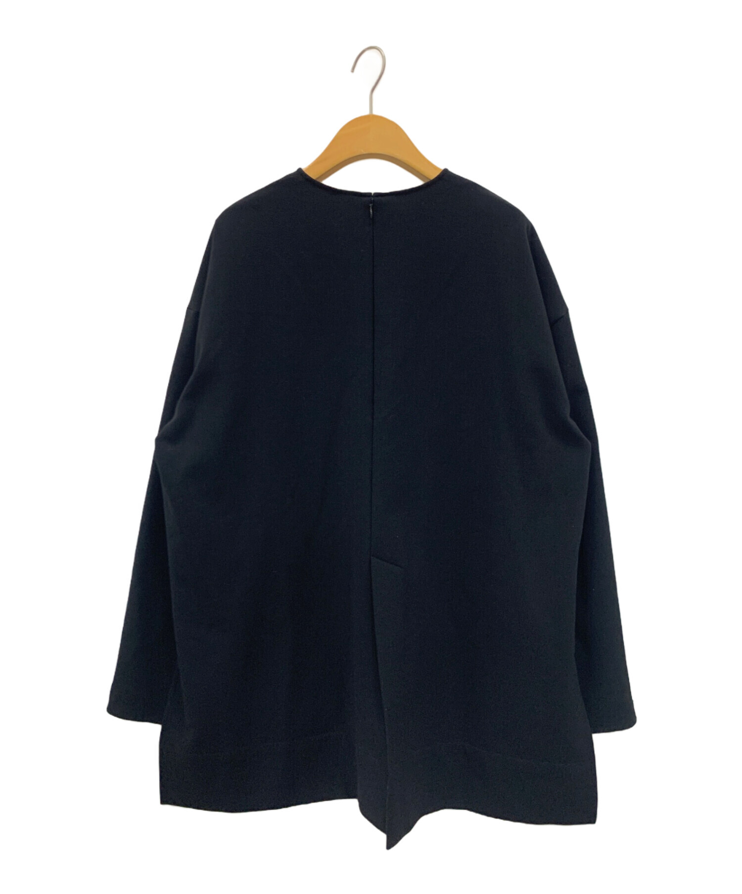 ENFOLD (エンフォルド) TWO-WAY-SLEEVE PULLOVER ブラック サイズ:38