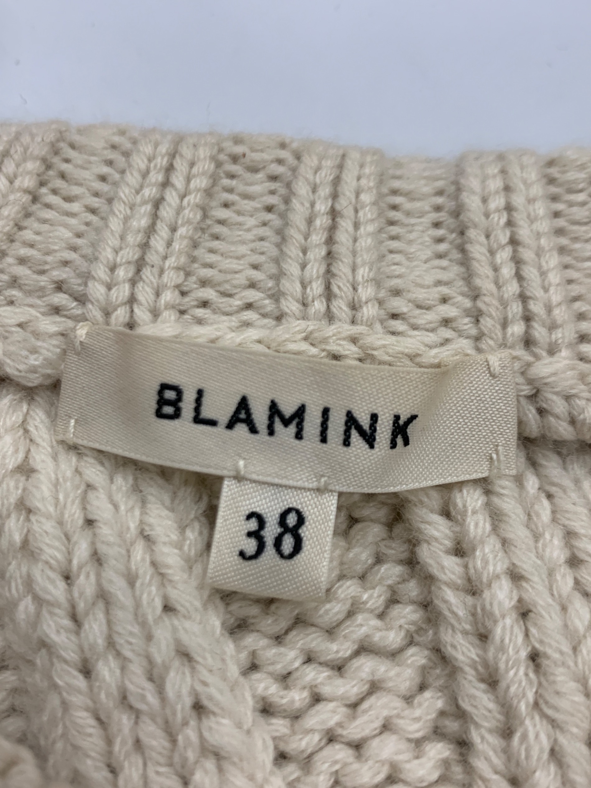 中古・古着通販】BLAMINK (ブラミンク) カシミヤハンドケーブルベスト ベージュ サイズ:38｜ブランド・古着通販 トレファク公式【TREFAC  FASHION】スマホサイト