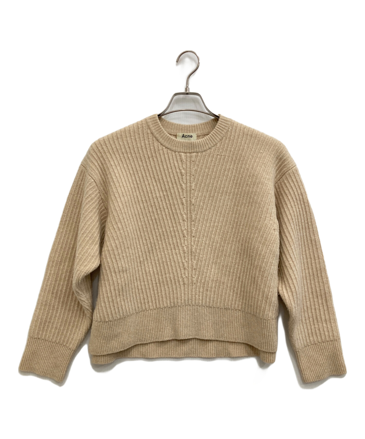 中古・古着通販】ACNE STUDIOS (アクネ ストゥディオス) サイドジップニット ベージュ サイズ:XXS｜ブランド・古着通販  トレファク公式【TREFAC FASHION】スマホサイト