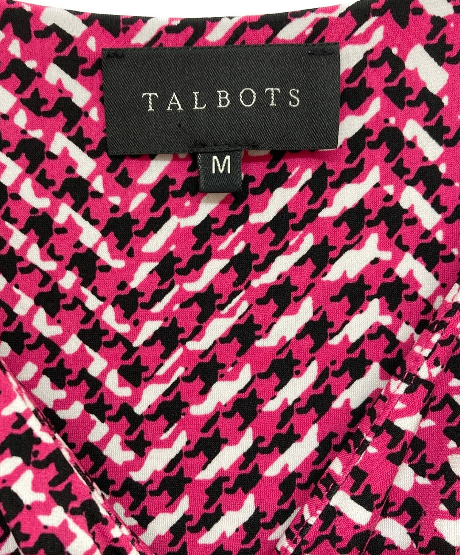 中古・古着通販】talbots (タルボット) 総柄ワンピース ピンク