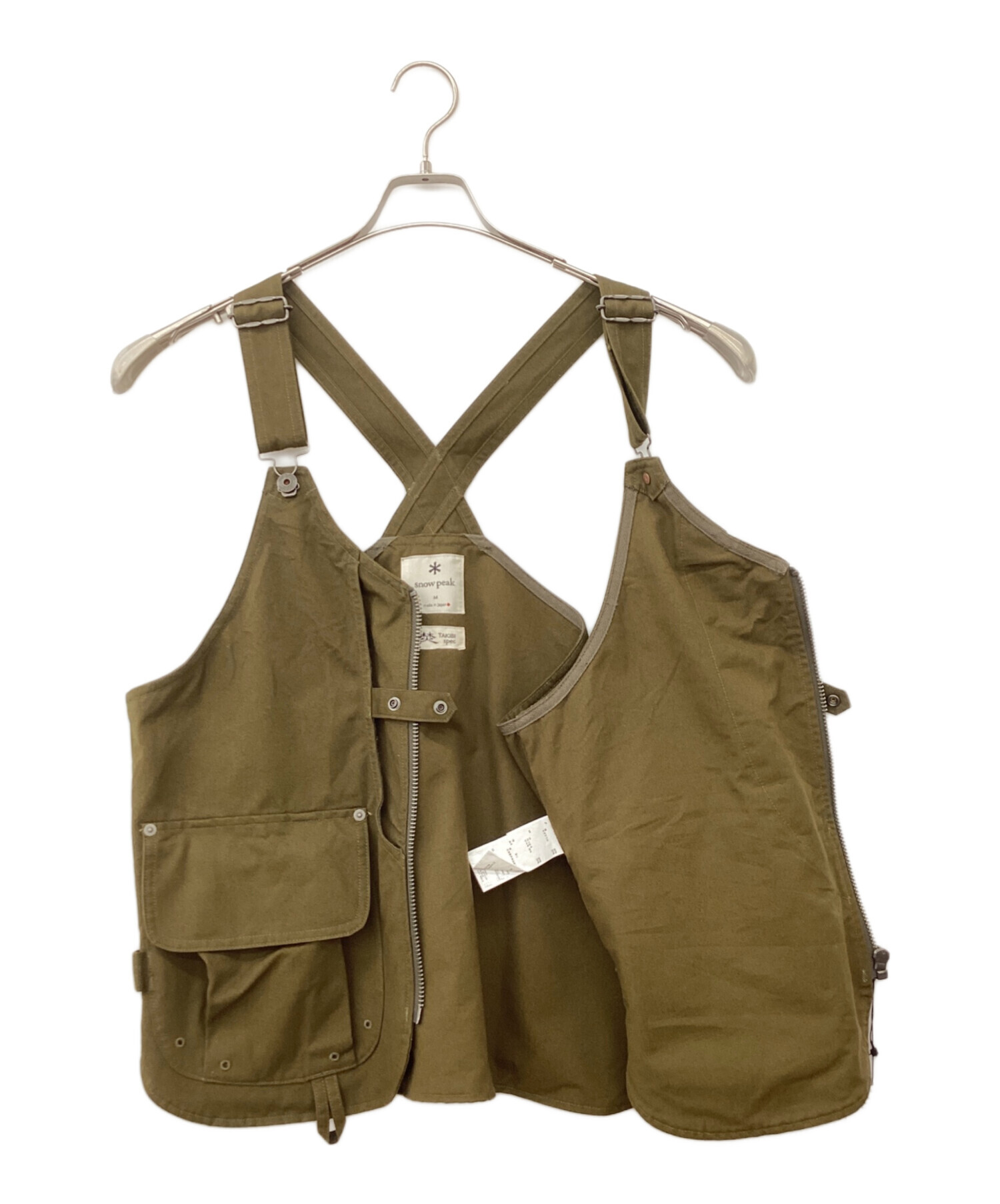 中古・古着通販】Snow peak (スノーピーク) TAKIBI Canvas Vest オリーブ サイズ:M｜ブランド・古着通販  トレファク公式【TREFAC FASHION】スマホサイト