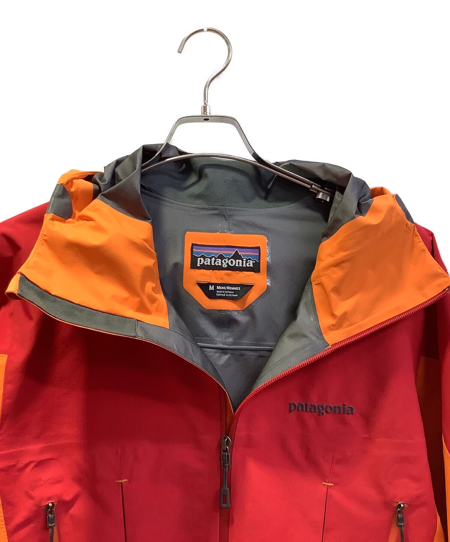 Patagonia (パタゴニア) スーパーアルパインジャケット レッド×オレンジ サイズ:Ｍ
