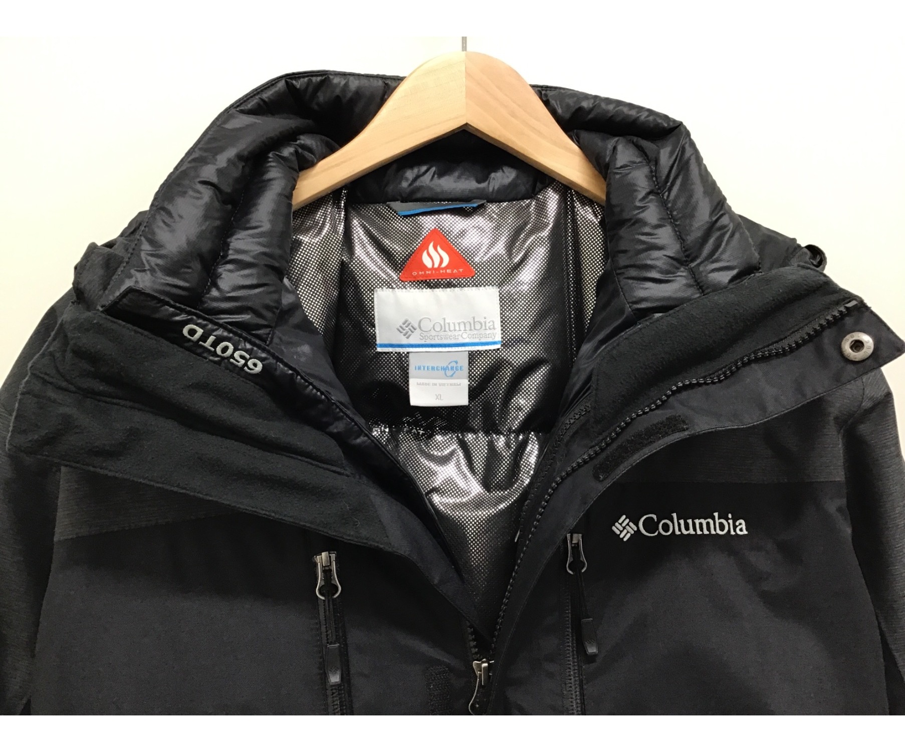 Columbia (コロンビア) ダウンジャケット ブラック サイズ:XL WE7216