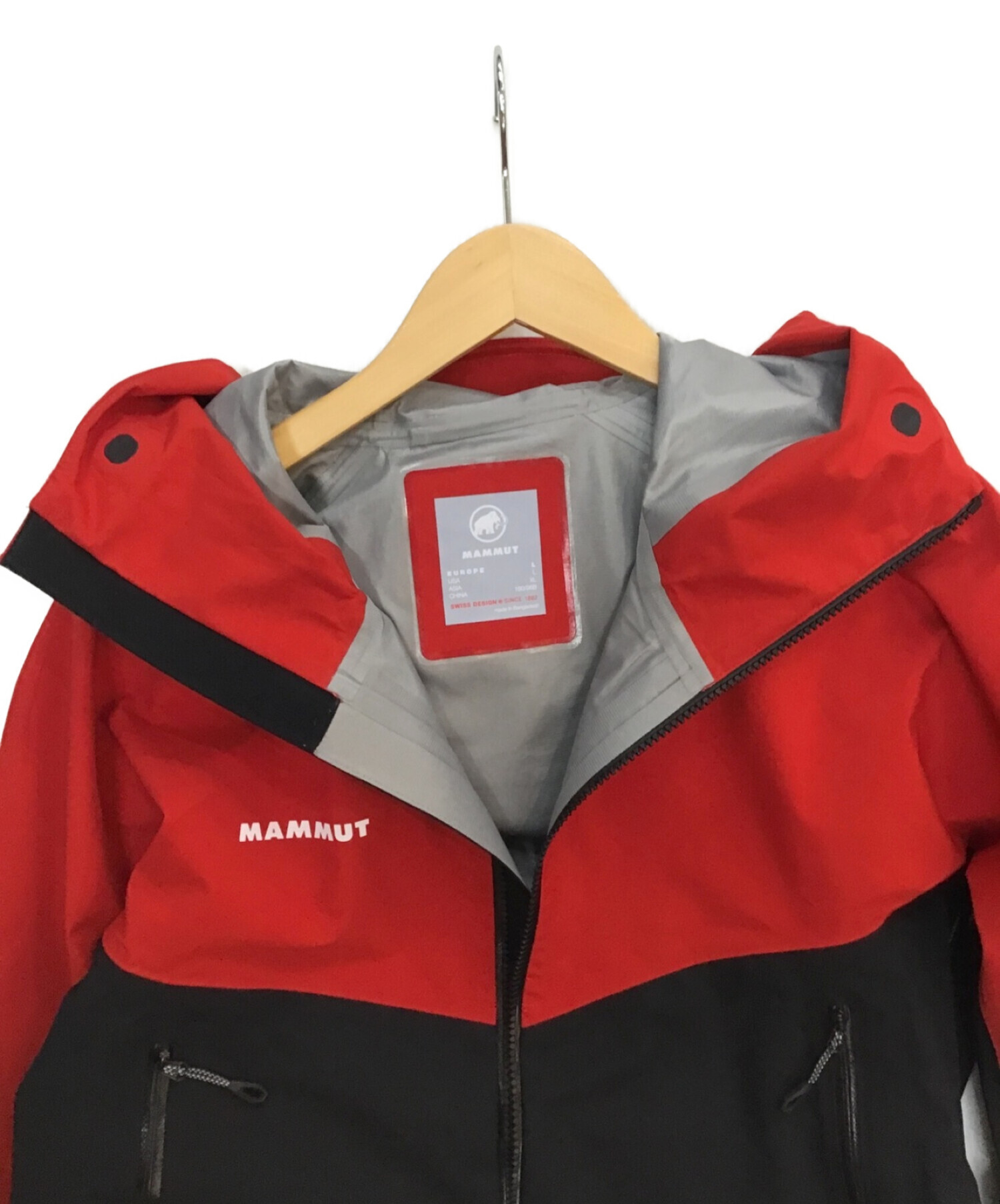 中古・古着通販】MAMMUT (マムート) クレーター ハードシェル フーデッド ジャケット レッド×ブラック サイズ:XL 未使用品｜ブランド・古着通販  トレファク公式【TREFAC FASHION】スマホサイト