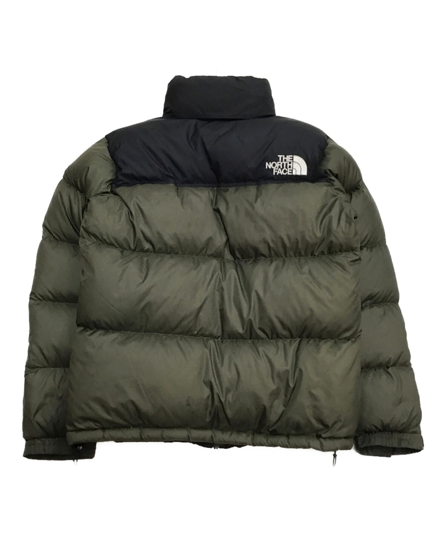 THE NORTH FACE (ザ ノース フェイス) ヌプシジャケット オリーブ×ブラック サイズ:L