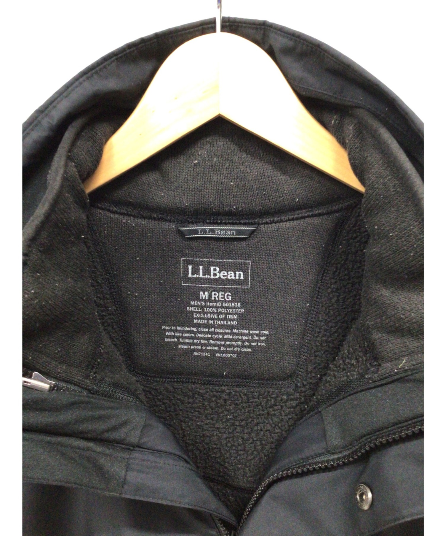 L.L.Bean (エルエルビーン) セーター・フリース3イン1ジャケット ブラック サイズ:M