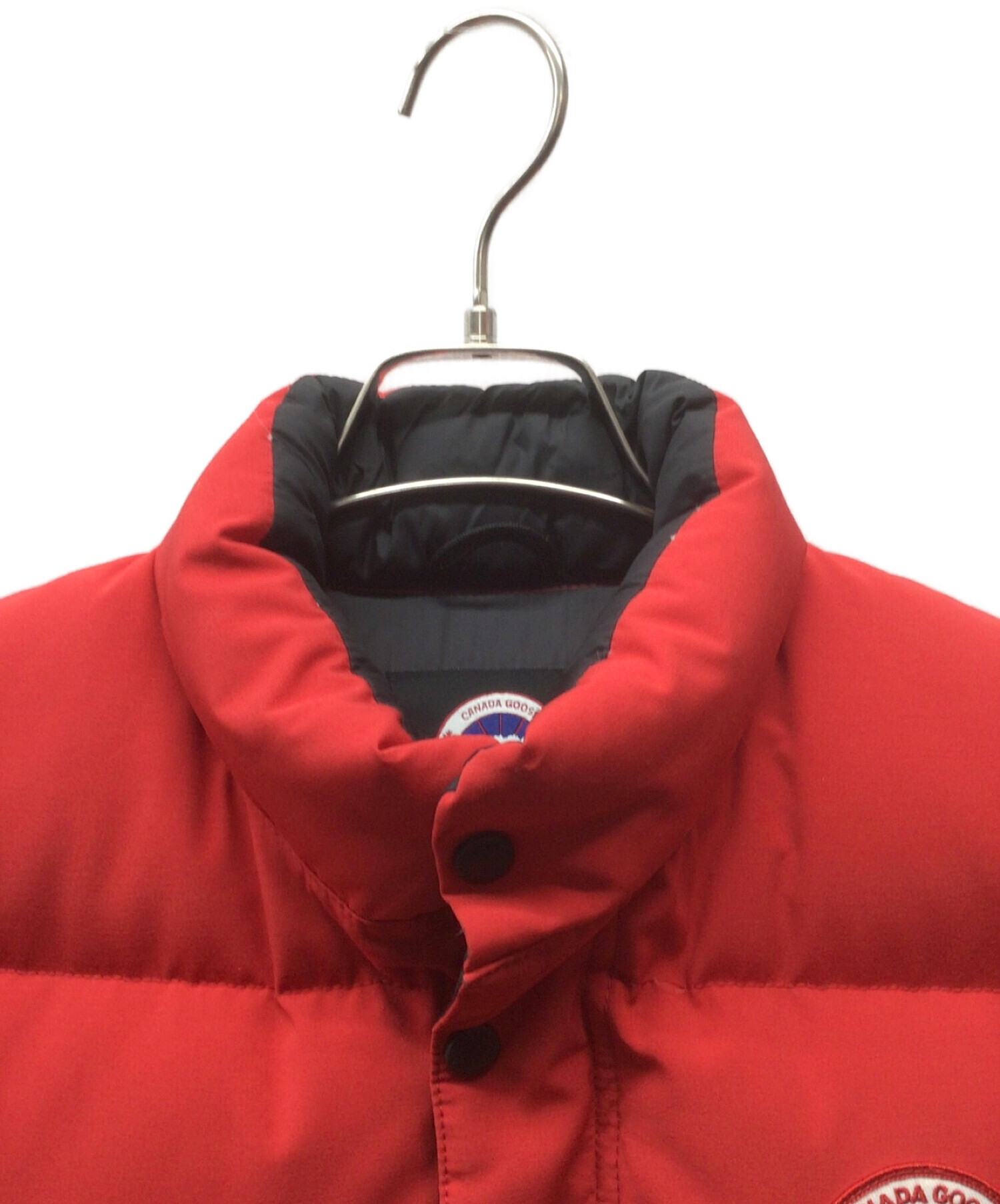 中古・古着通販】CANADA GOOSE (カナダグース) ダウンベスト レッド