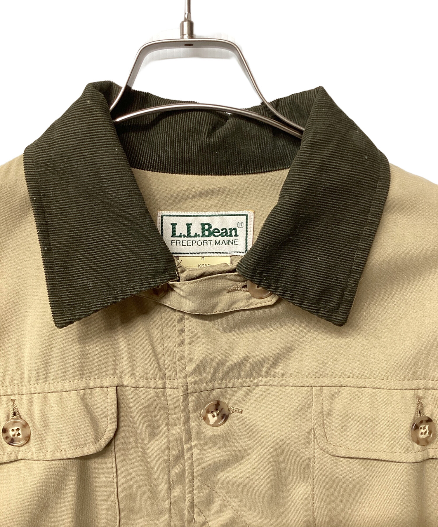 L.L.Bean (エルエルビーン) フォレストキーパージャケット ベージュ×オリーブ サイズ:M