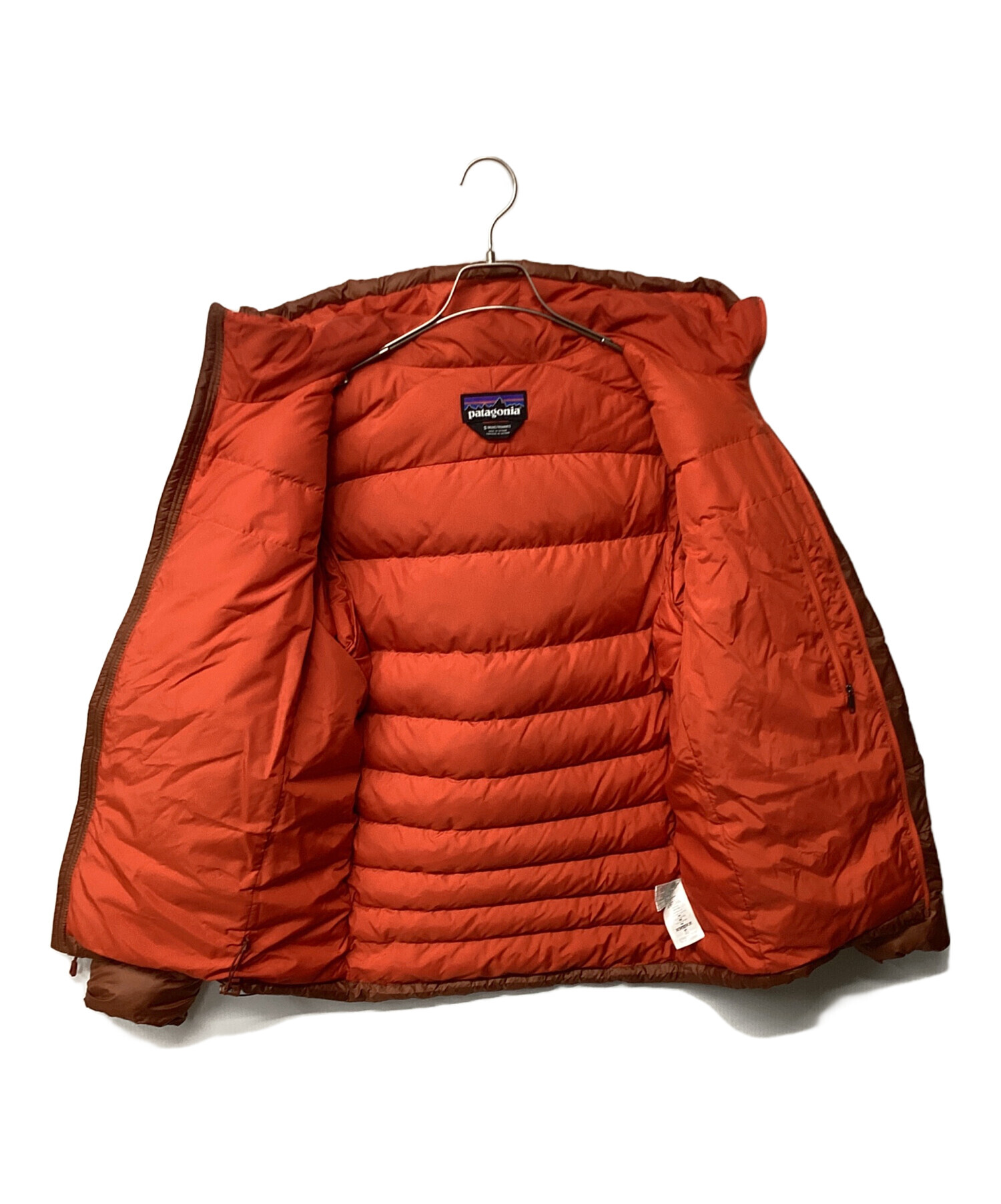 中古・古着通販】Patagonia (パタゴニア) ハイロフトダウンフーディー ブラウン×オレンジ サイズ:S｜ブランド・古着通販  トレファク公式【TREFAC FASHION】スマホサイト