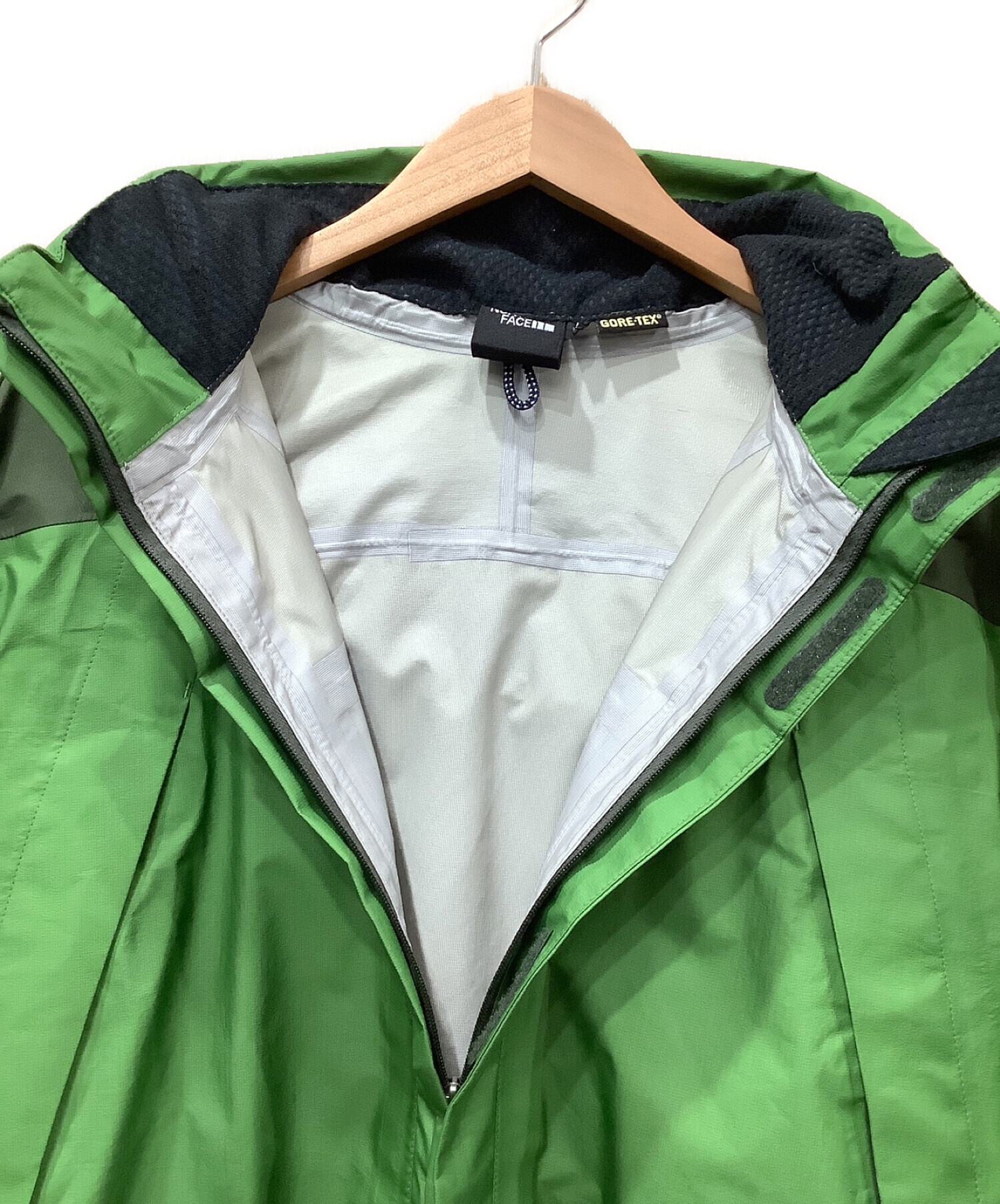 THE NORTH FACE (ザ ノース フェイス) レインテックスフライト上下セット グリーン サイズ:XL