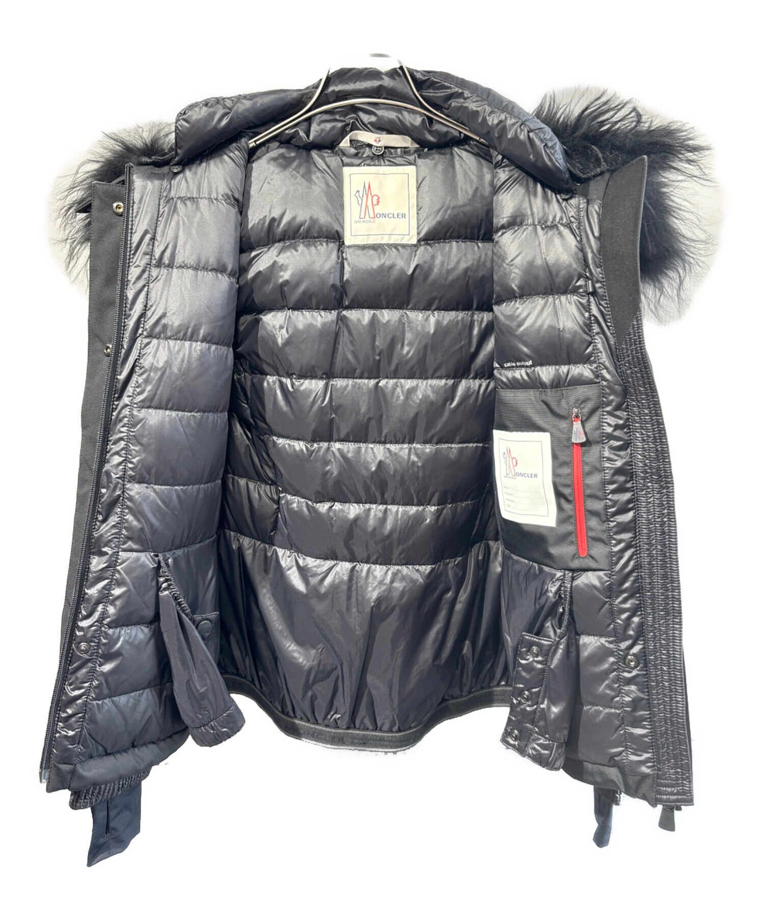 中古・古着通販】MONCLER (モンクレール) ダウンコート ブラック×ホワイト サイズ:SIZE 1｜ブランド・古着通販  トレファク公式【TREFAC FASHION】スマホサイト