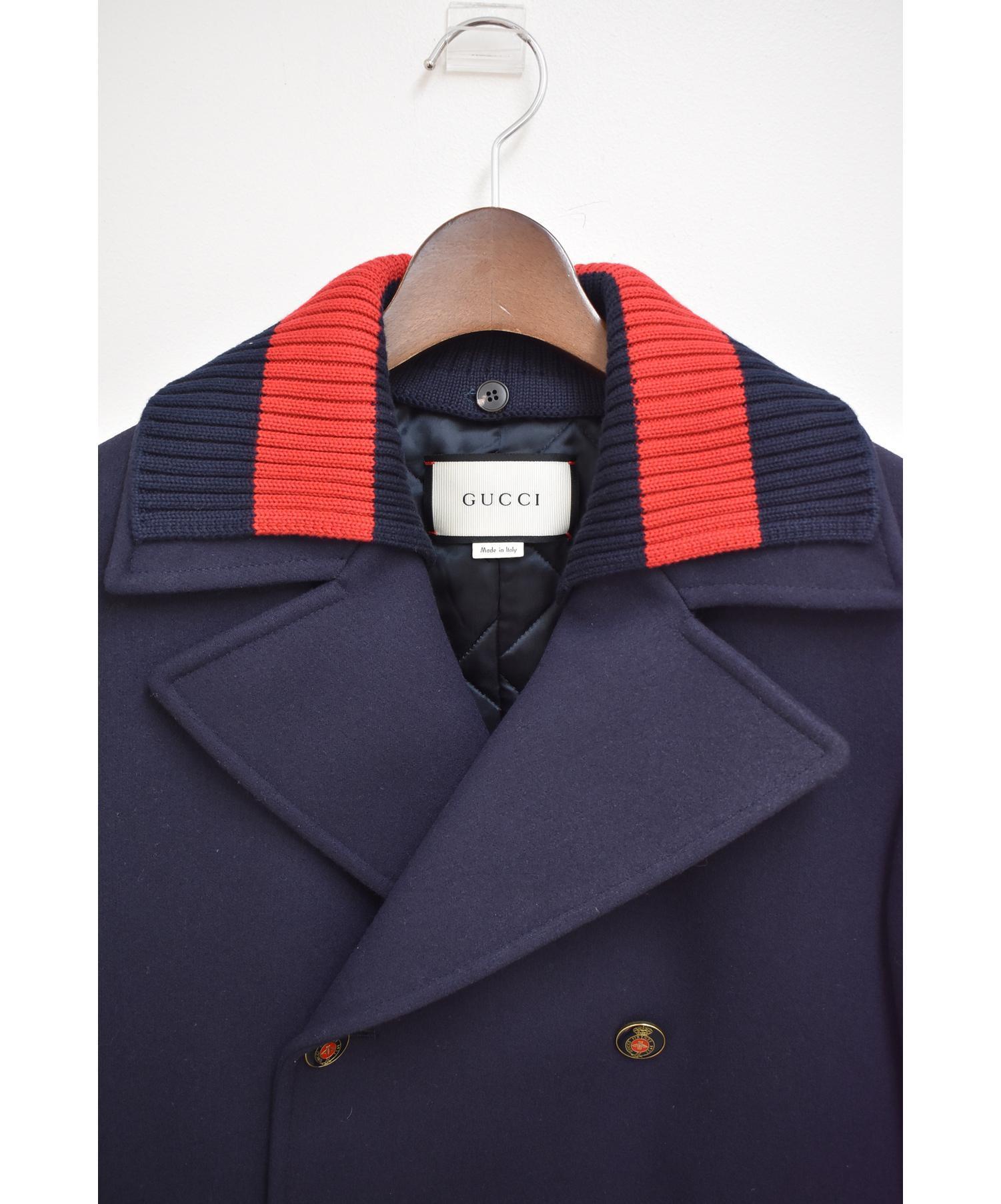 中古・古着通販】GUCCI (グッチ) 18AW/Pコート サイズ:46｜ブランド