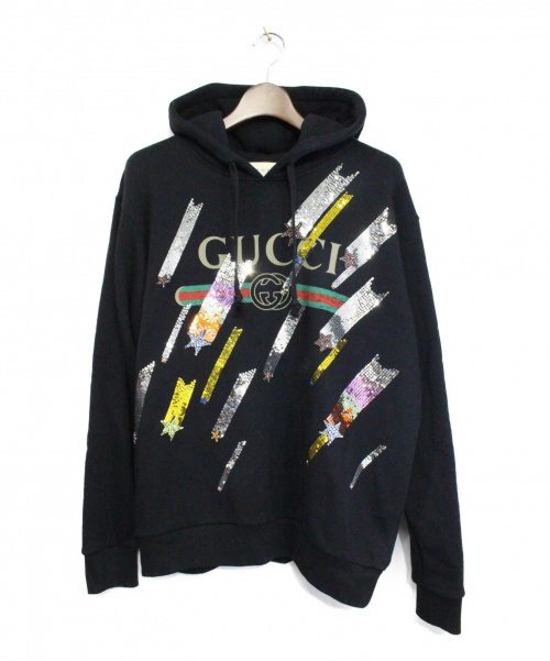 中古・古着通販】GUCCI (グッチ) シューティングスターロゴパーカー 