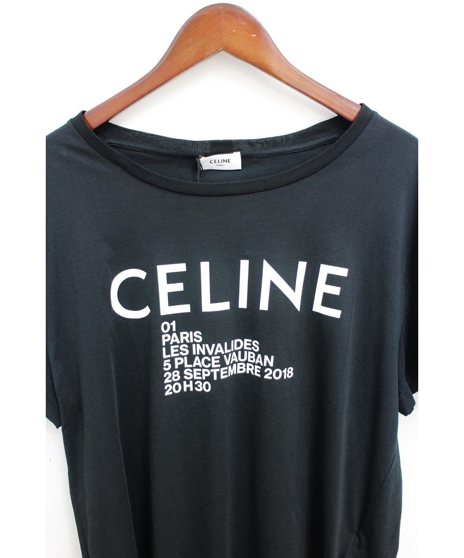CELINE (セリーヌ) 19SS/ロゴTシャツ ブラック サイズ:L 未使用品