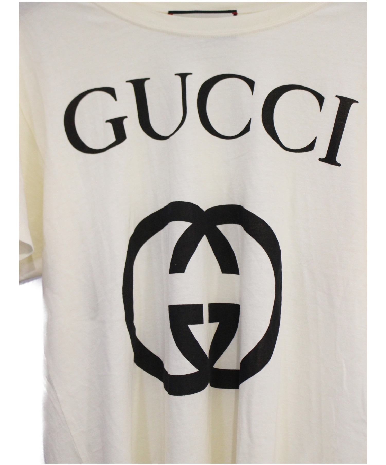 GUCCI (グッチ) インターロッキングG Tシャツ アイボリー サイズ:XS