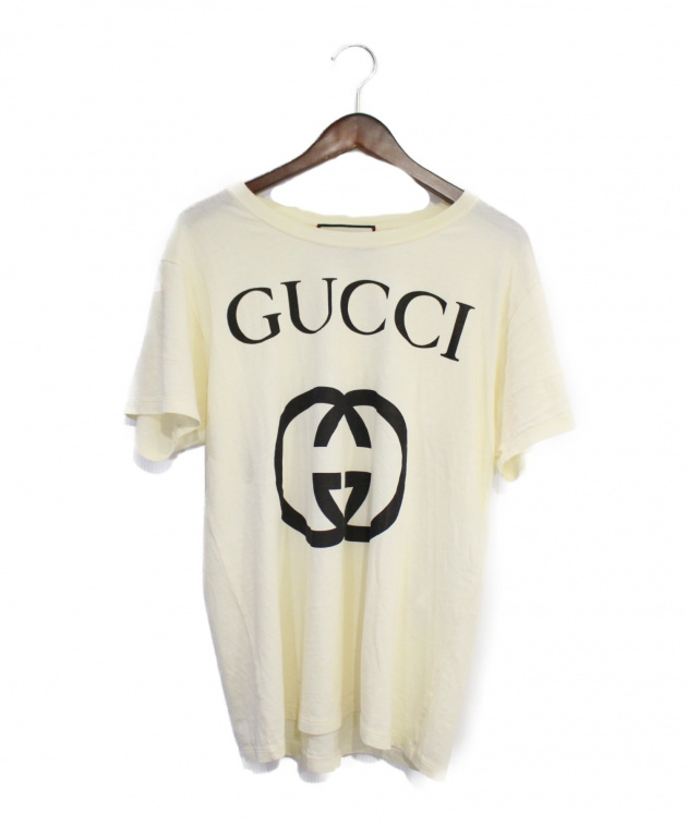 GUCCI (グッチ) インターロッキングG Tシャツ アイボリー サイズ:XS