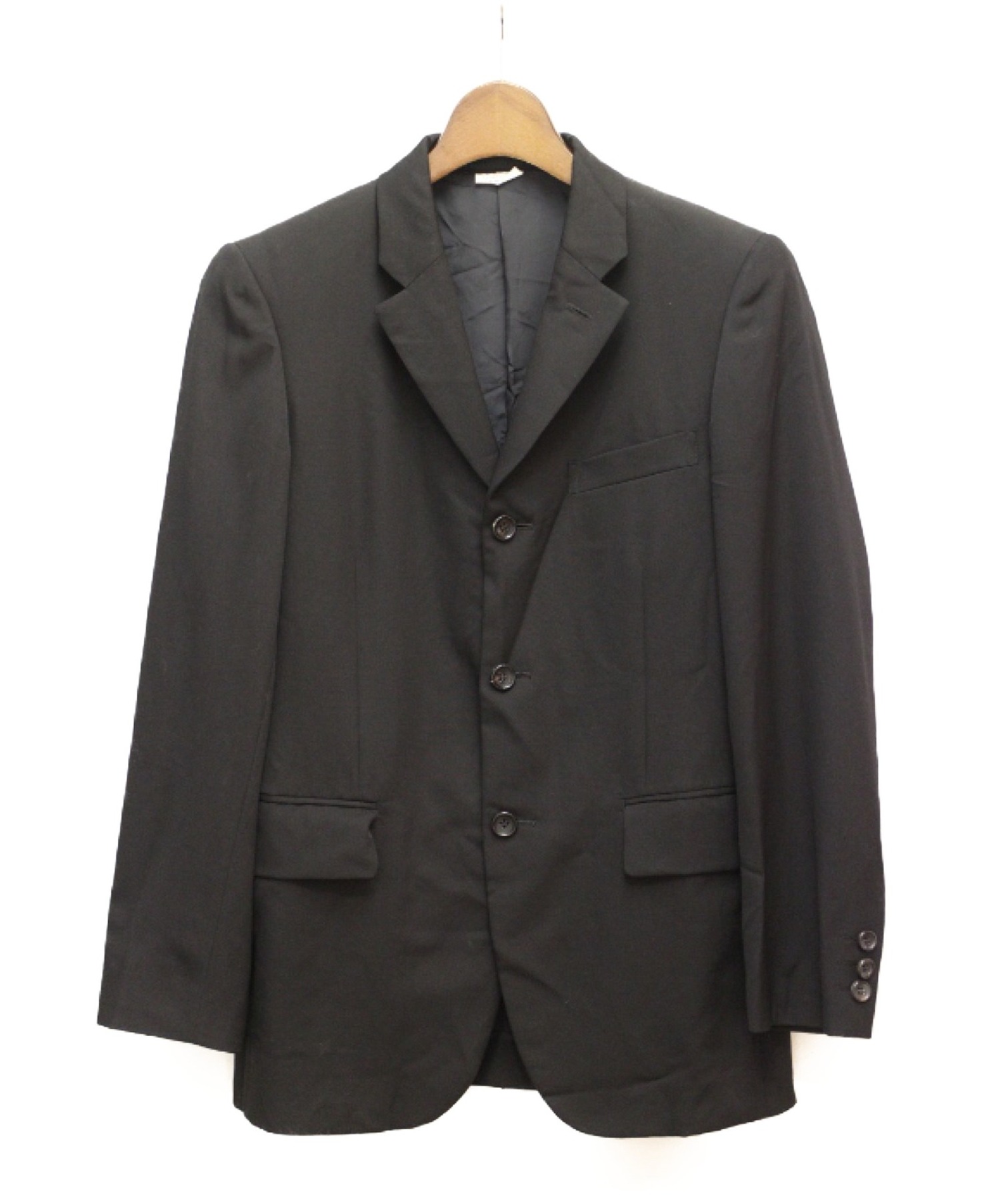 COMME des GARCONS Homme Plus (コムデギャルソン オム プリュス) 3Bテーラードジャケット ブラック サイズ:XS